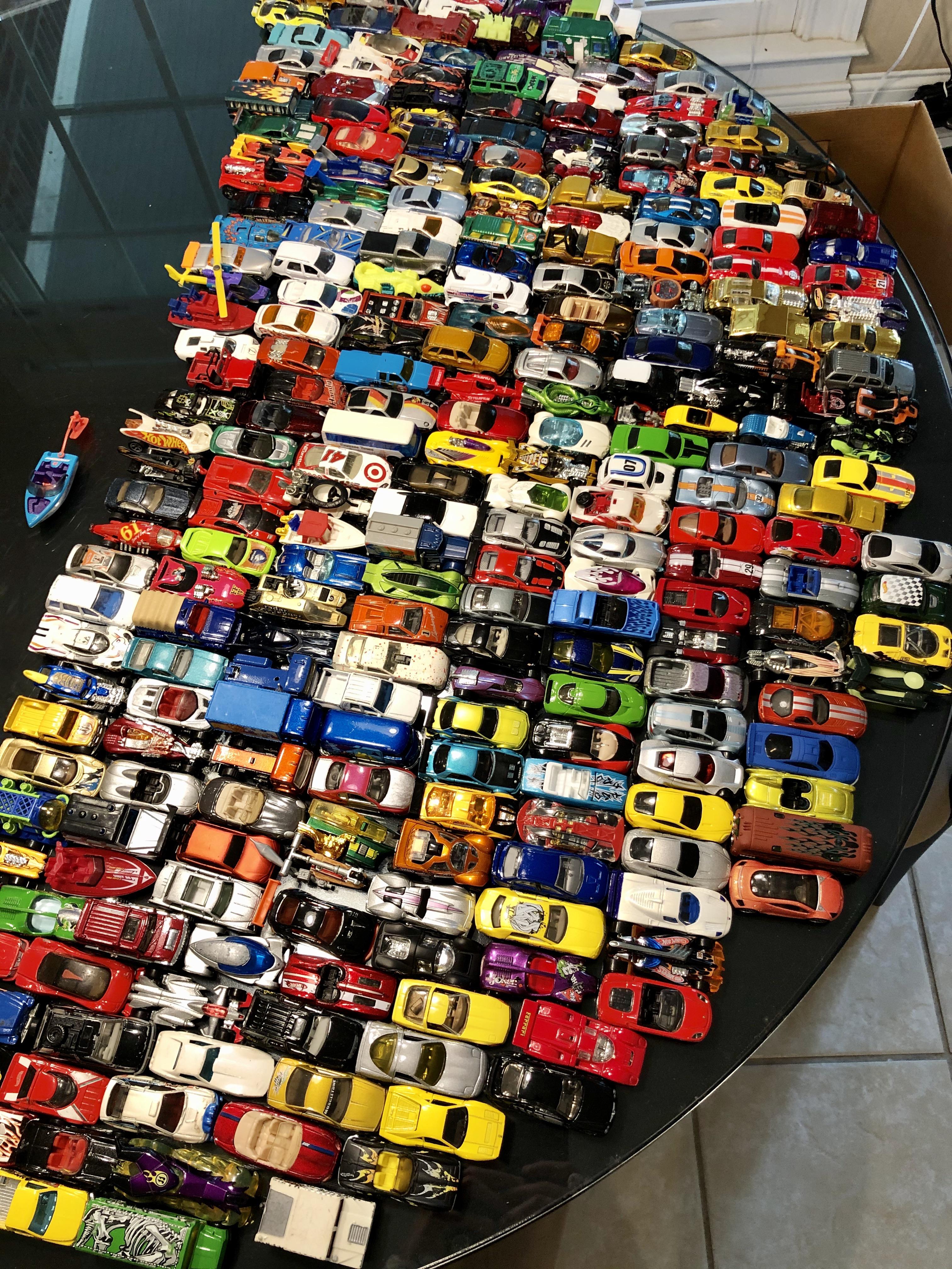 Found my old Hot Wheels collection in the garage. Entire childhood