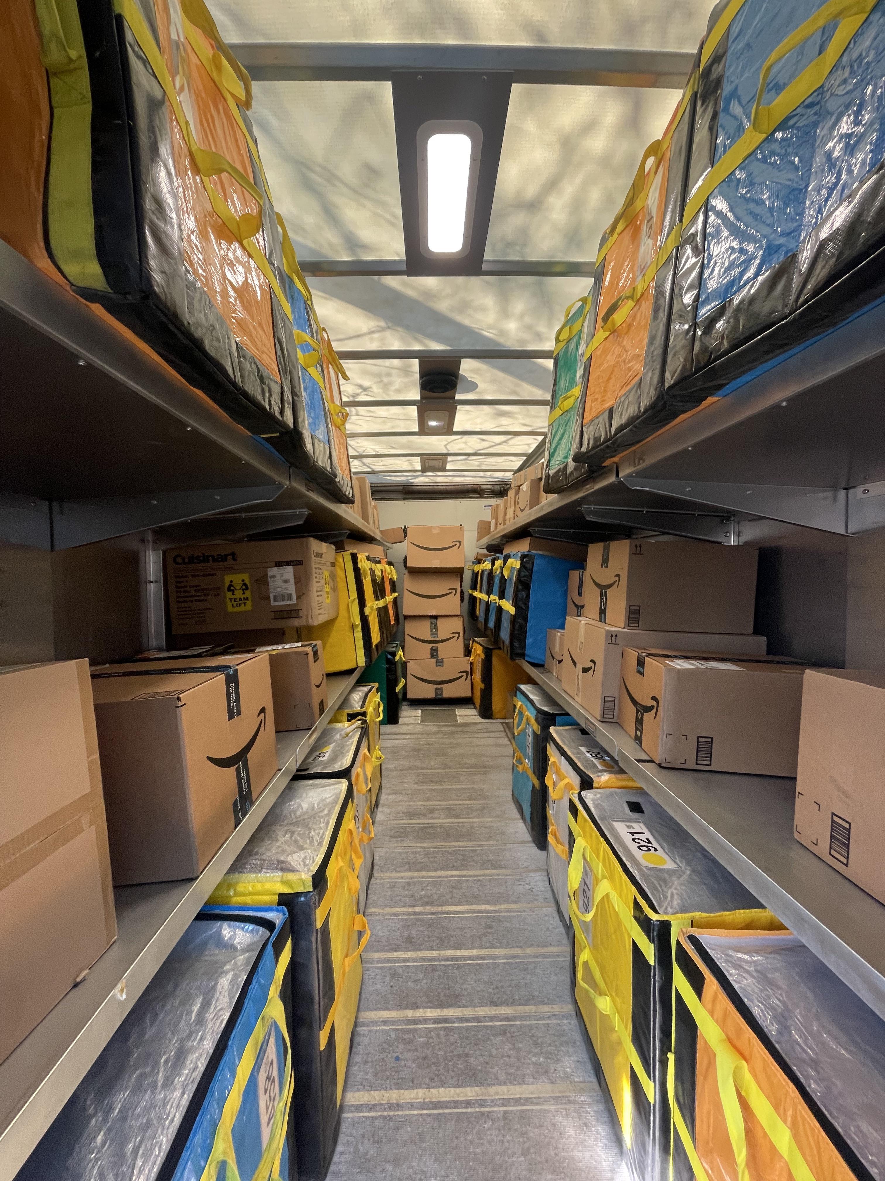 [OC] Inside my Amazon Delivery Step Van a week ago r/pics