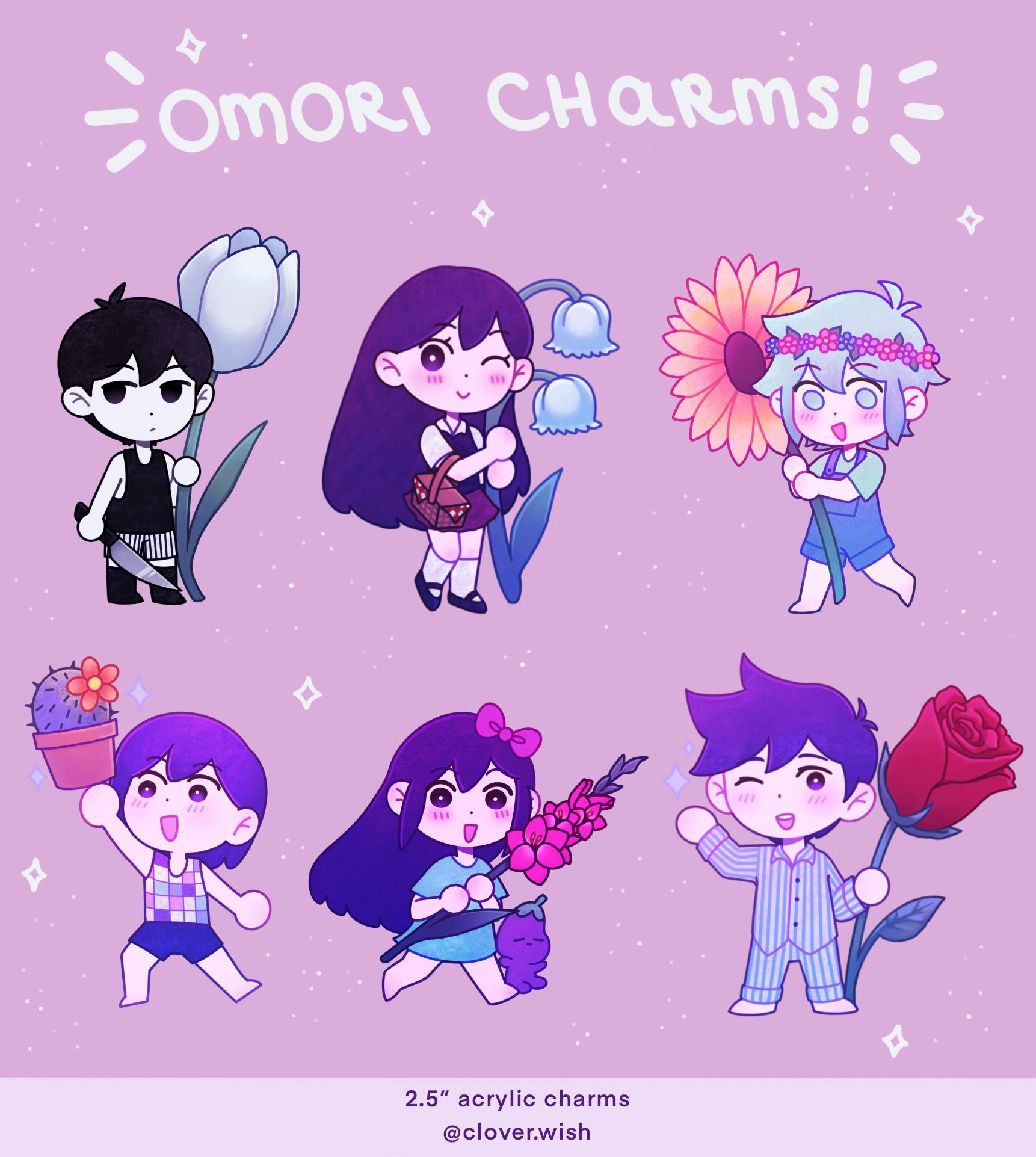 Made some Omori flower charms! r/OMORI