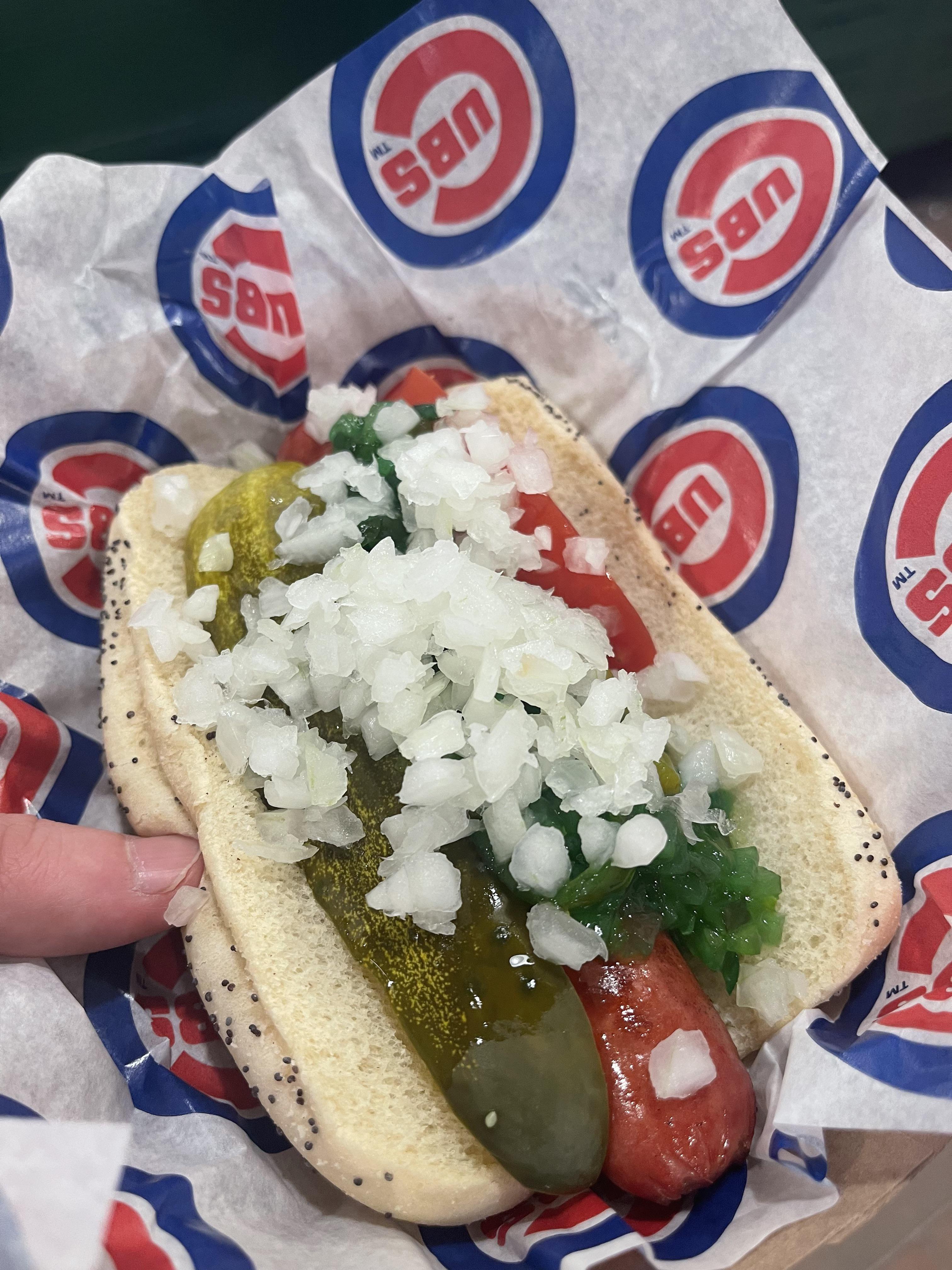 Hot dog at Wrigley Field r/chicagofood