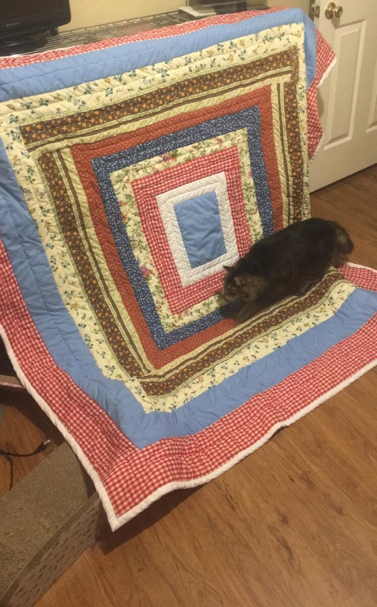 My greatgrandmother was the queen of quilting. I found this top sheet