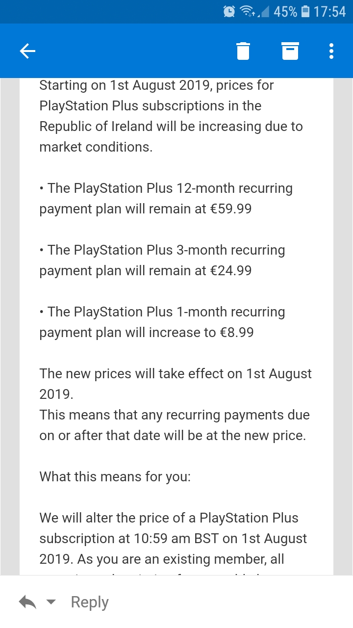 Ps Plus Price Increase Ireland r/playstation