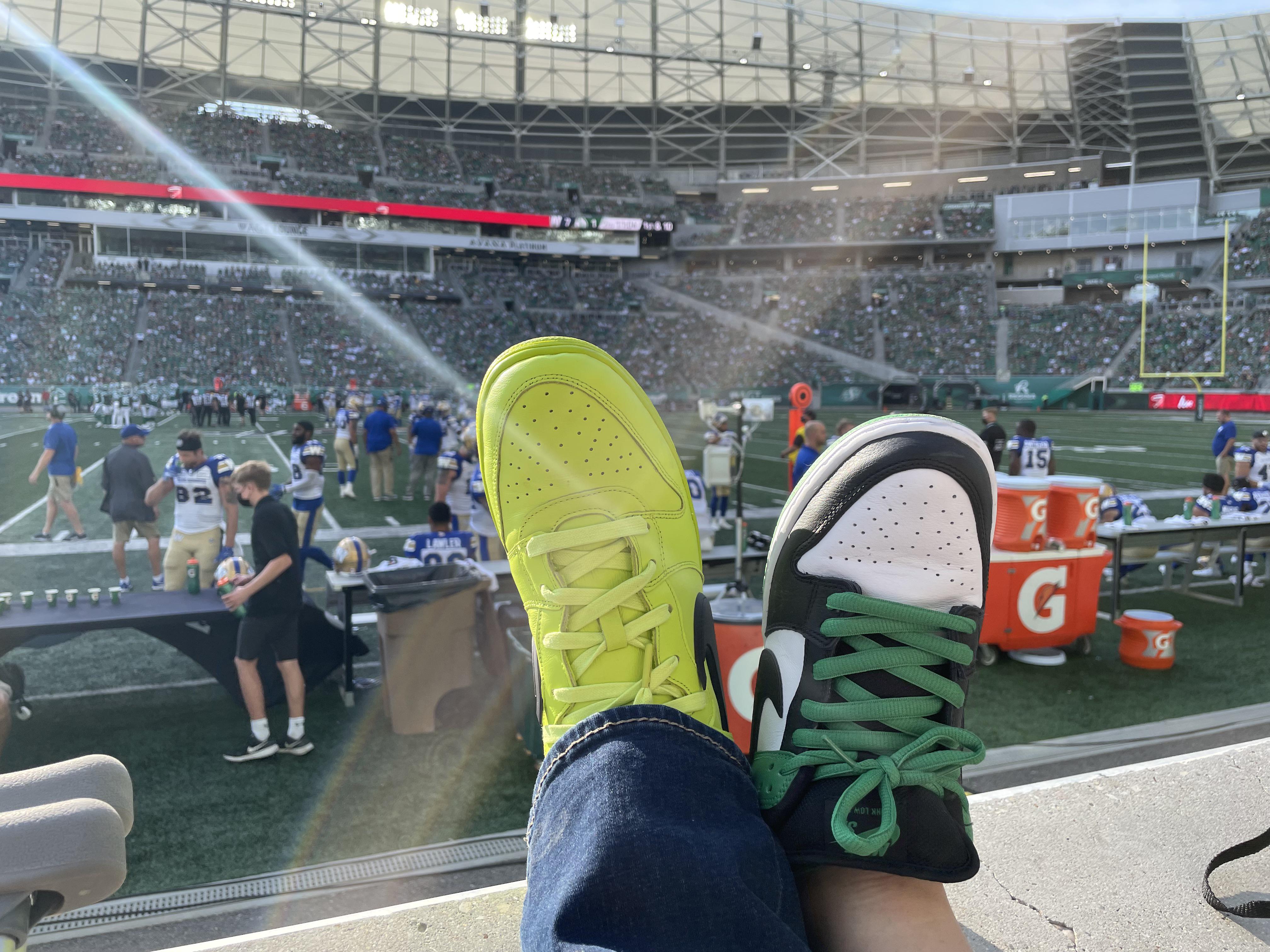 Labour day attire, go Riders r/SneakersCanada