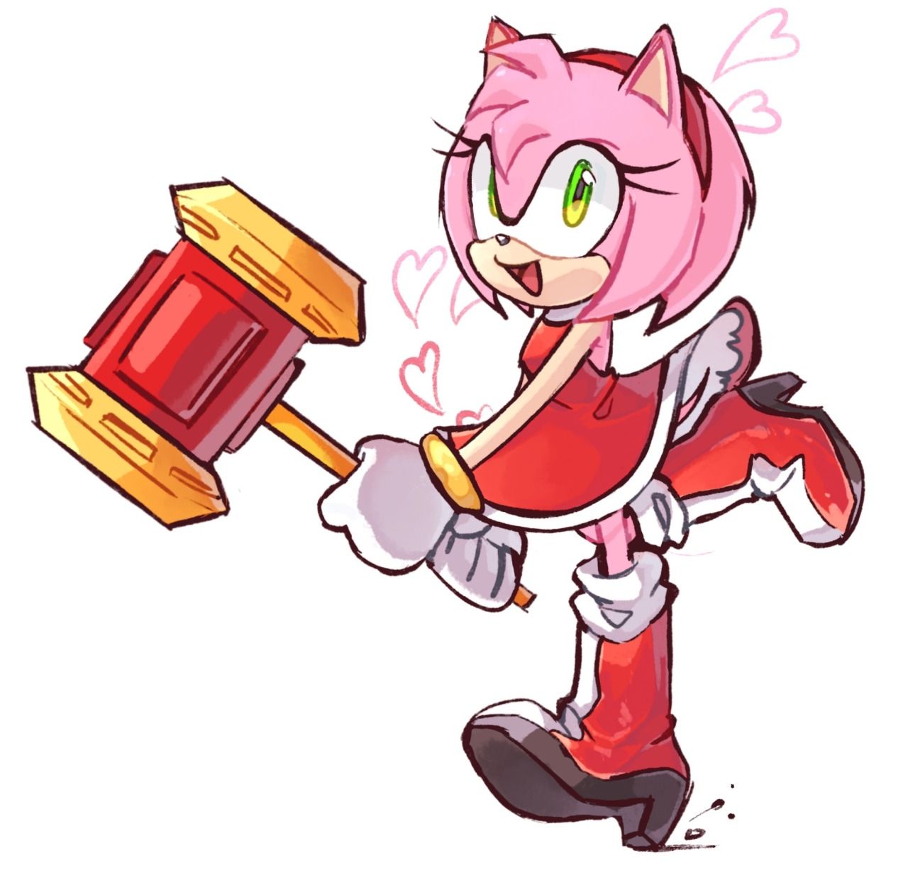 the sweet Amy Rose and her PikoPiko Hammer [art by bebbyart] r/AmyRose
