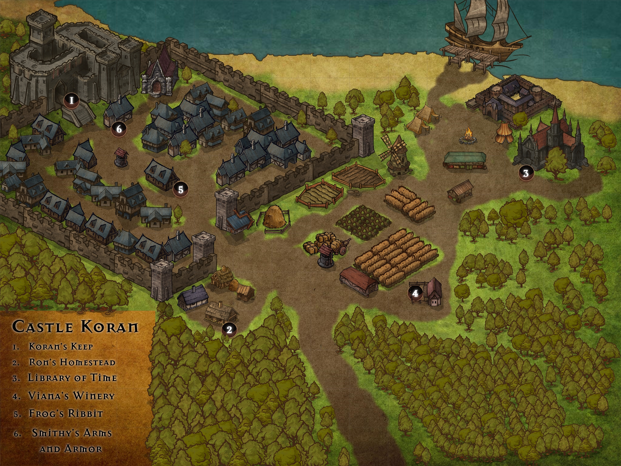 [OC] Custom Outpost I made for my homebrew 5e campaign. You can use it