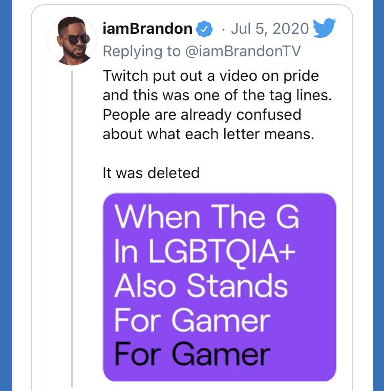 We always said the G stands for gamer but the gaystapo never wanted to