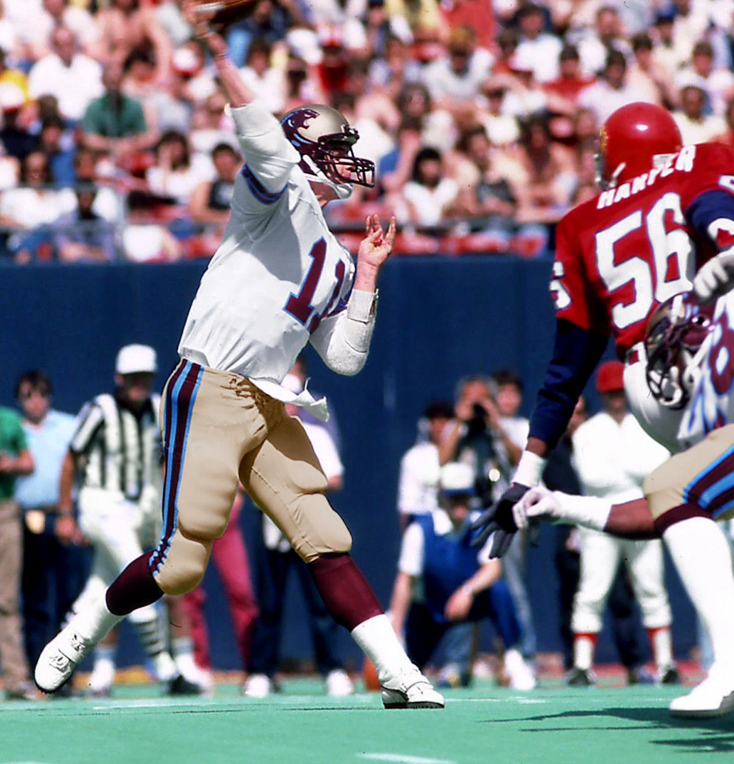 Michigan Panthers vs New Jersey Generals, 1984. Bobby Hebert. r/USFL