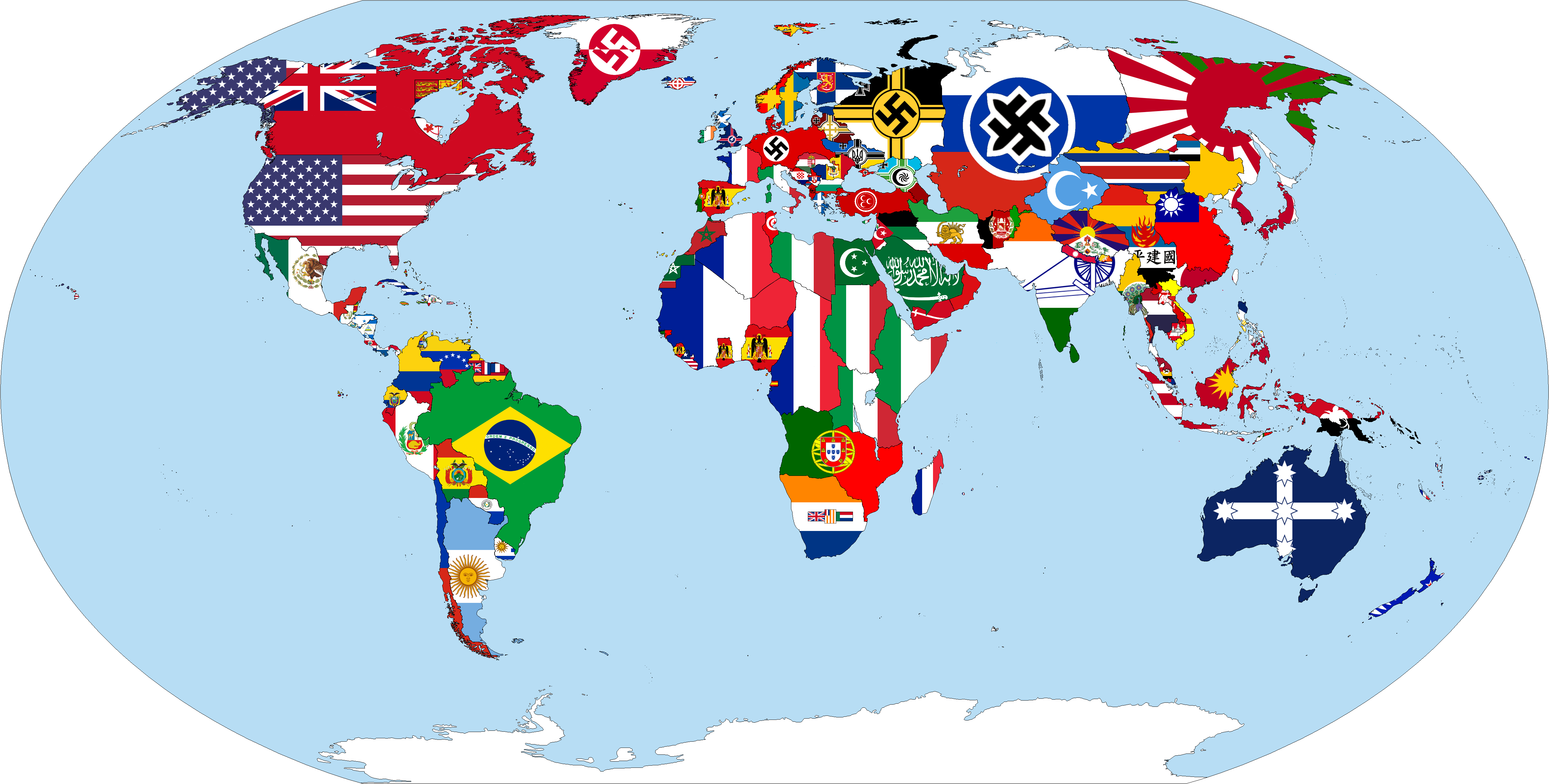 Axis Victory map 1963 r/AlternateHistory