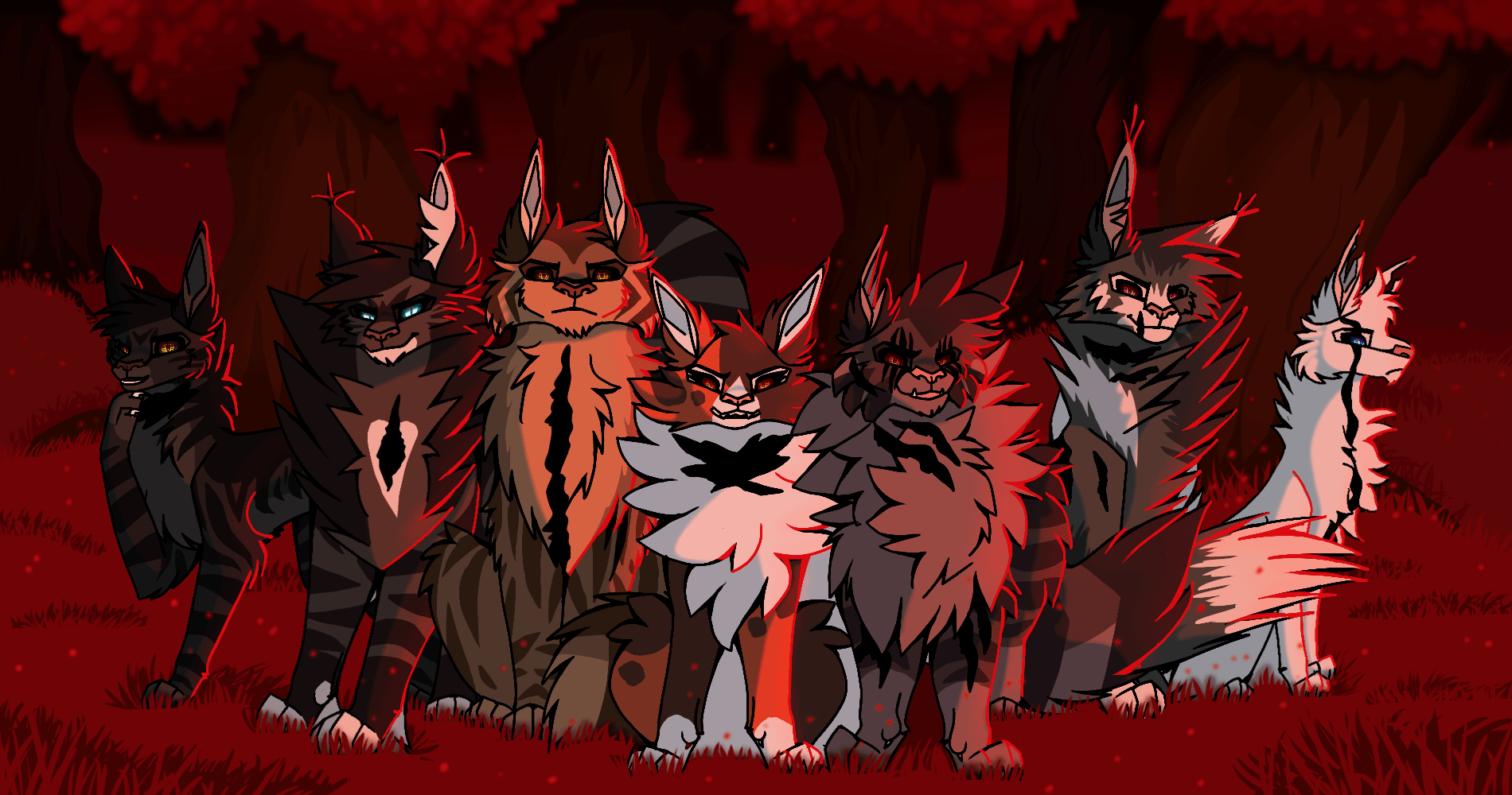 I drew Dark forest cats from Omen of the Stars, Which darkforest cat is