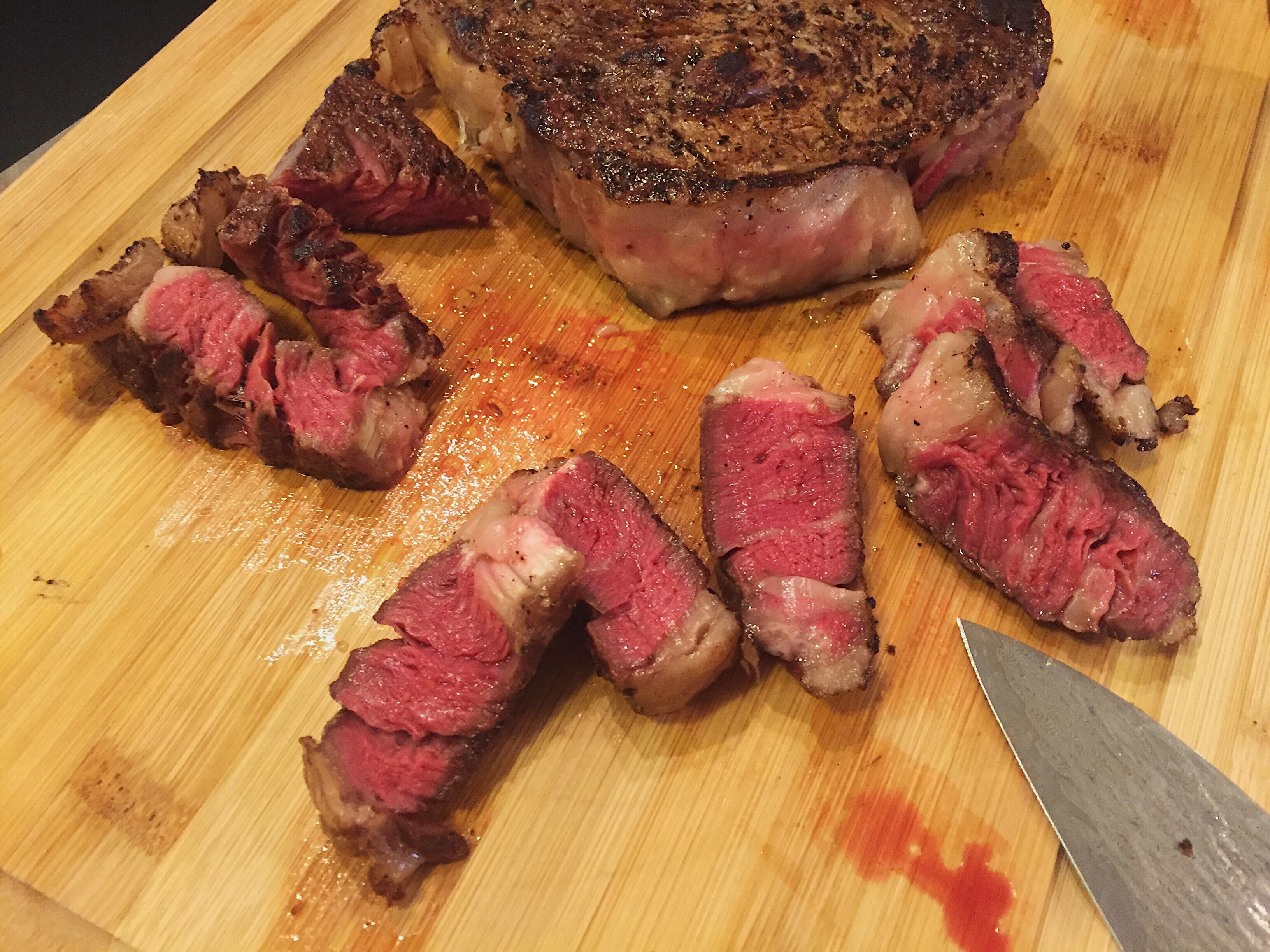 Reverse Sear Ribeye is this rare or medium rare? r/steak