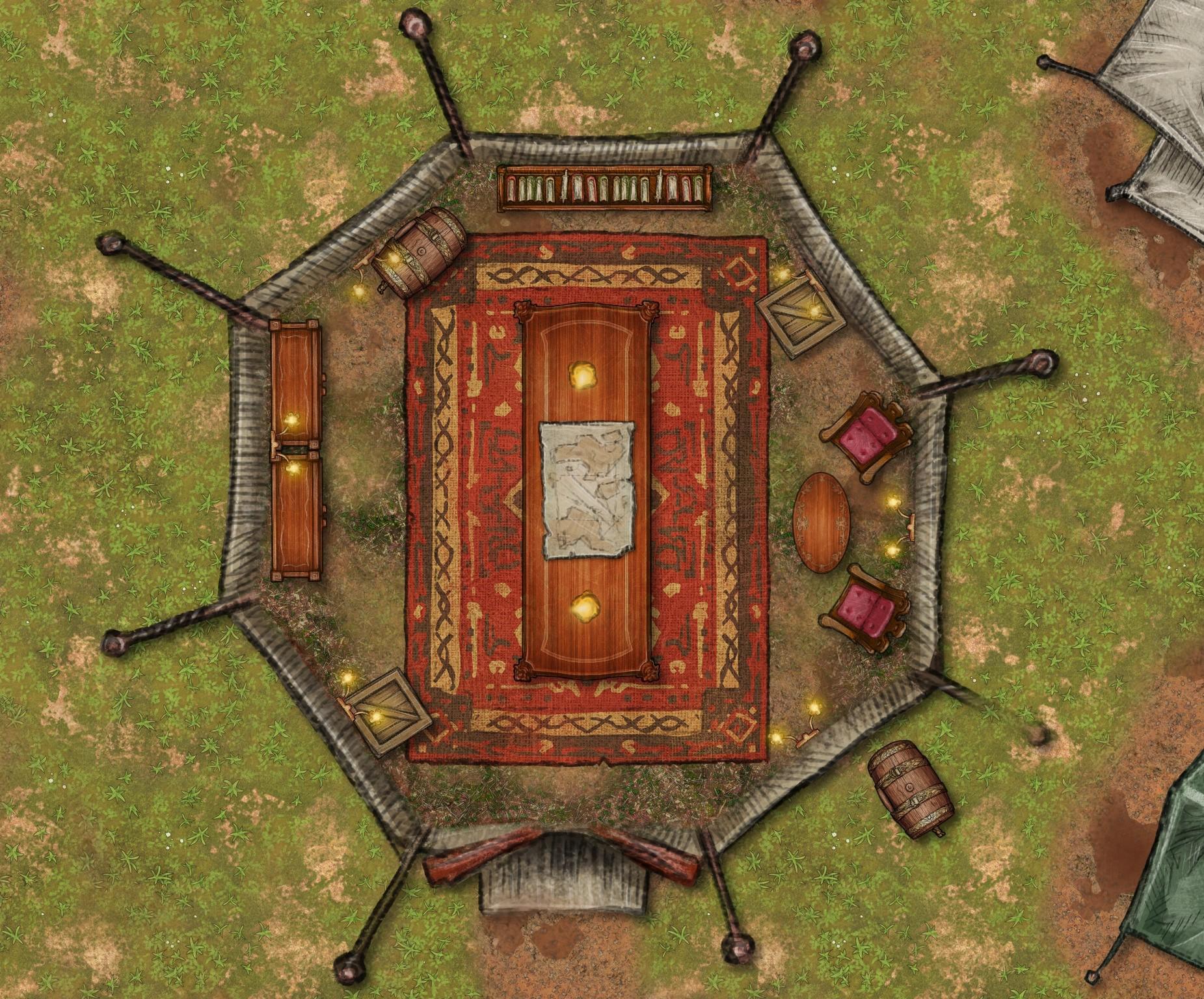 War Tent (Interactive Tome of Strahd) Map r/CurseofStrahd
