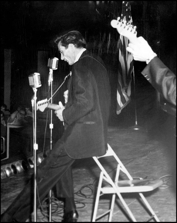 Johnny Cash performing at the City Auditorium, 1967 JohnnyCash