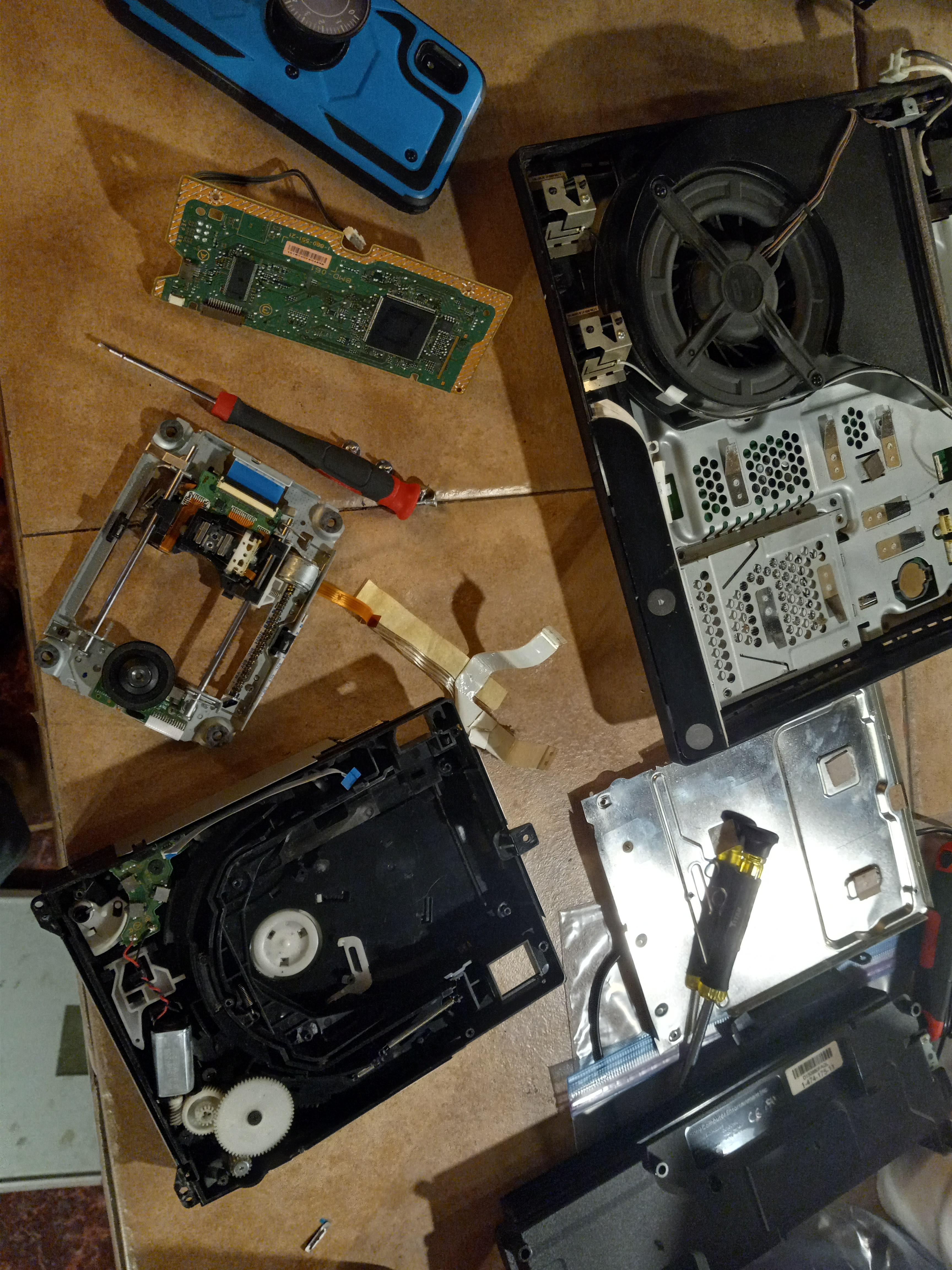 Ps3 slim is it Easier to replace the whole disk drive with the disk reader already in the shell