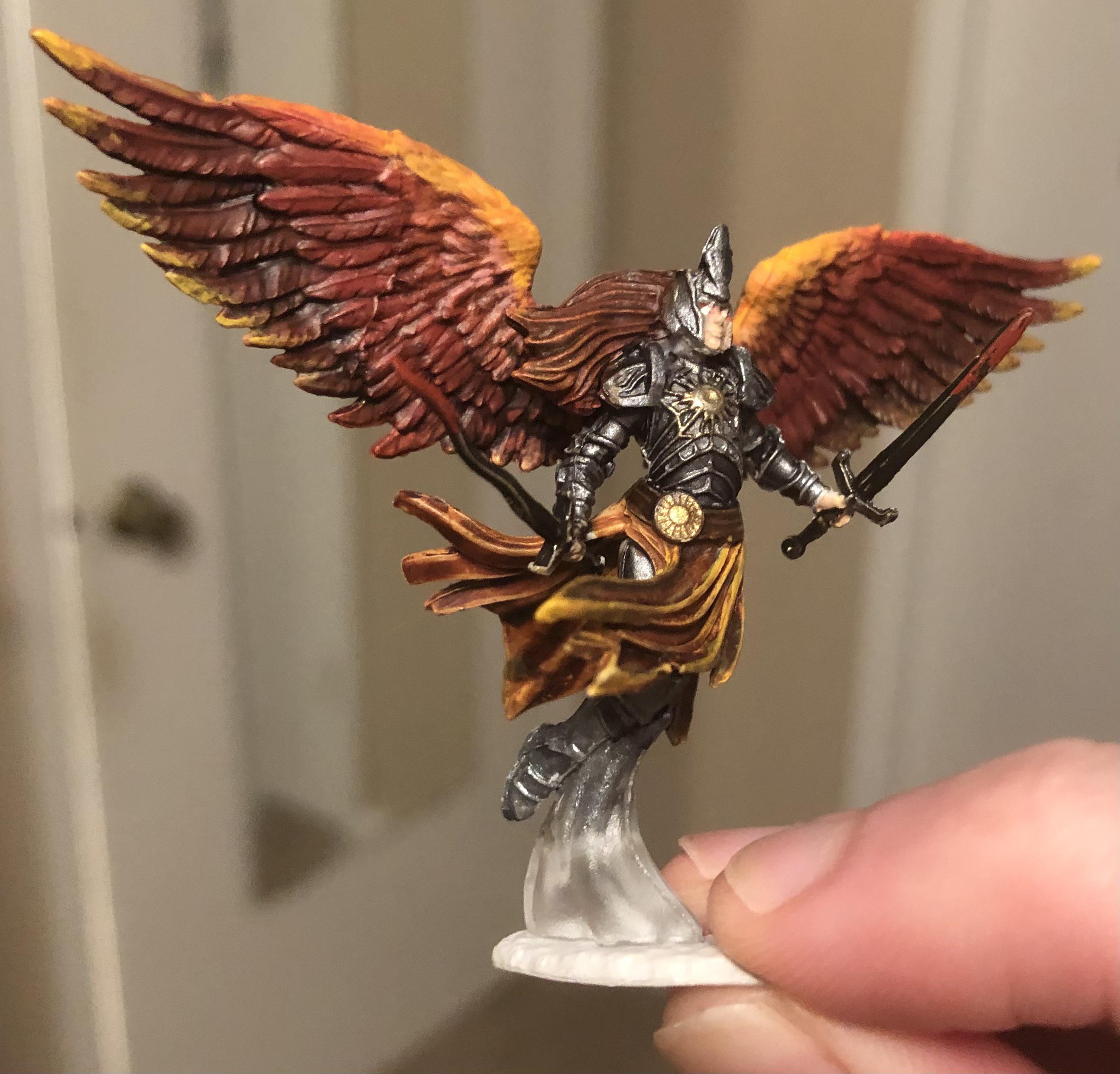 I painted my Aurelia, Exemplar of Justice mini! r/magicTCG