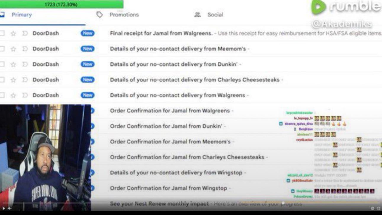 AJ Akademiks accidentally leaks his email inbox : GoodAssSub