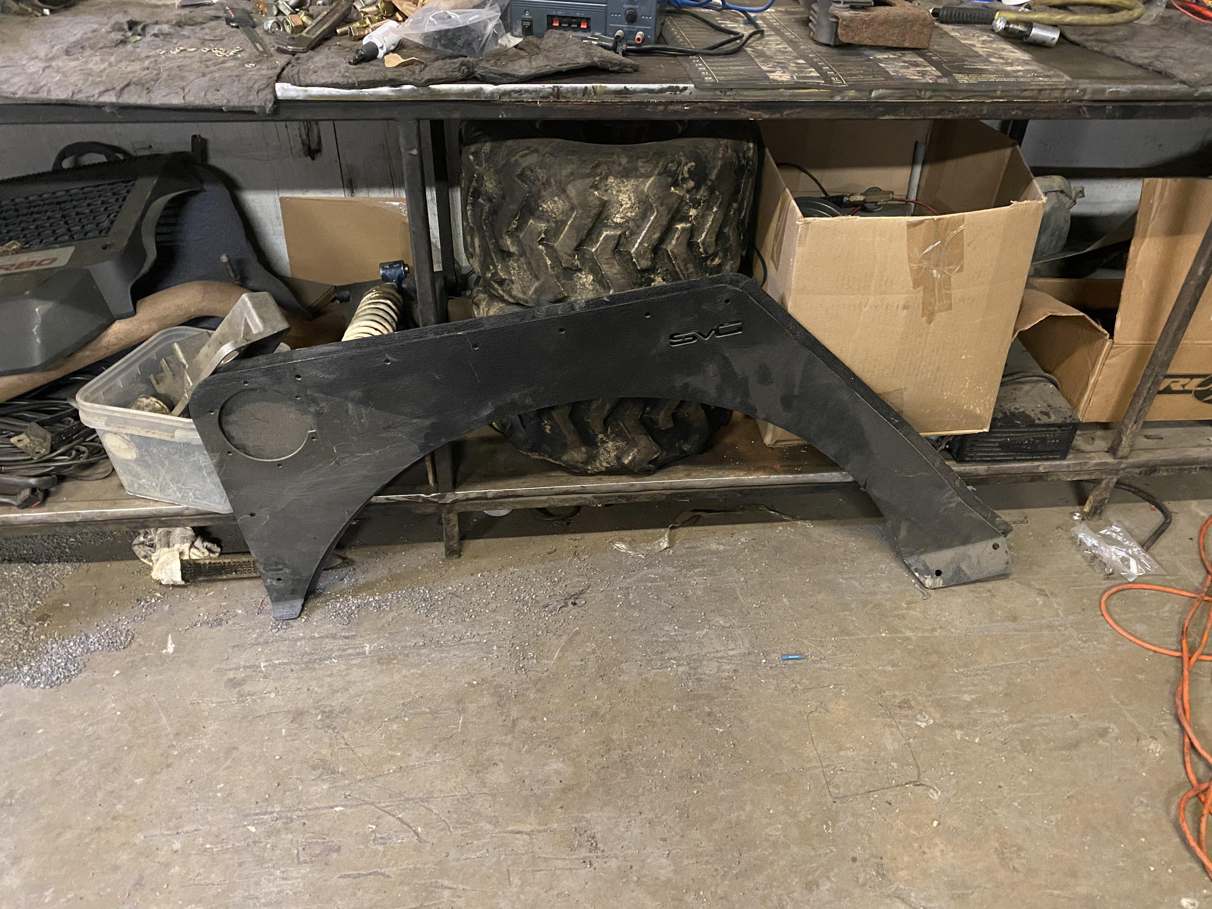 F/S Dv8 REAR fender delete panels/armor. 44035 80 44035 no hardware