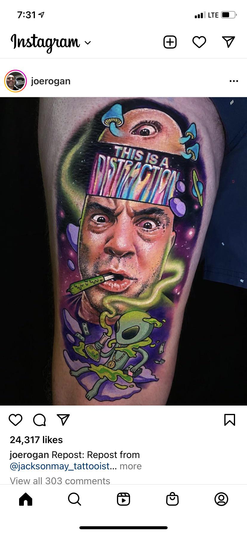 What kind of person gets a joe rogan tattoo? I can’t even comprehend