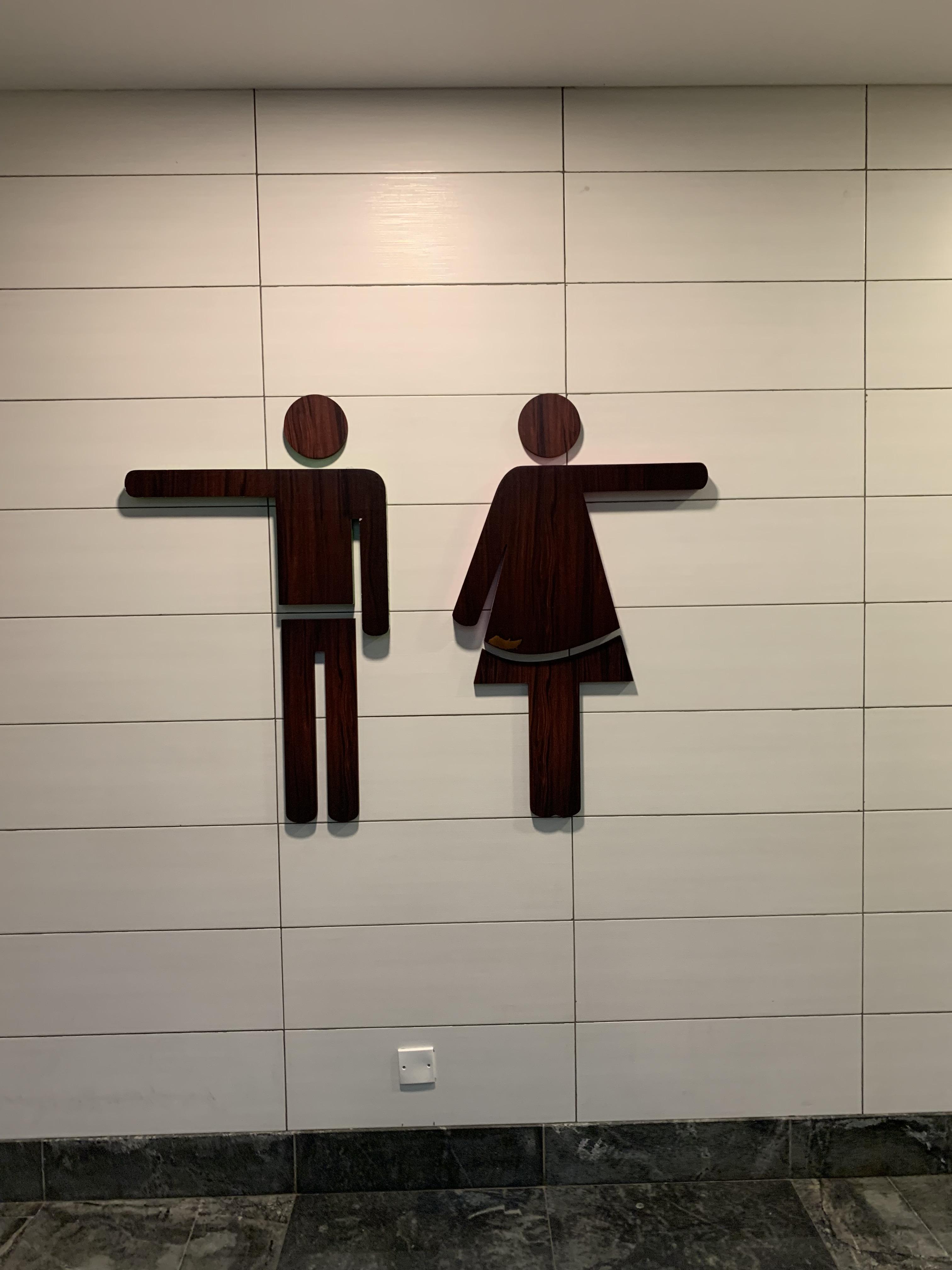 This bathroom sign at a mall in Mauritius r/mildlyinteresting