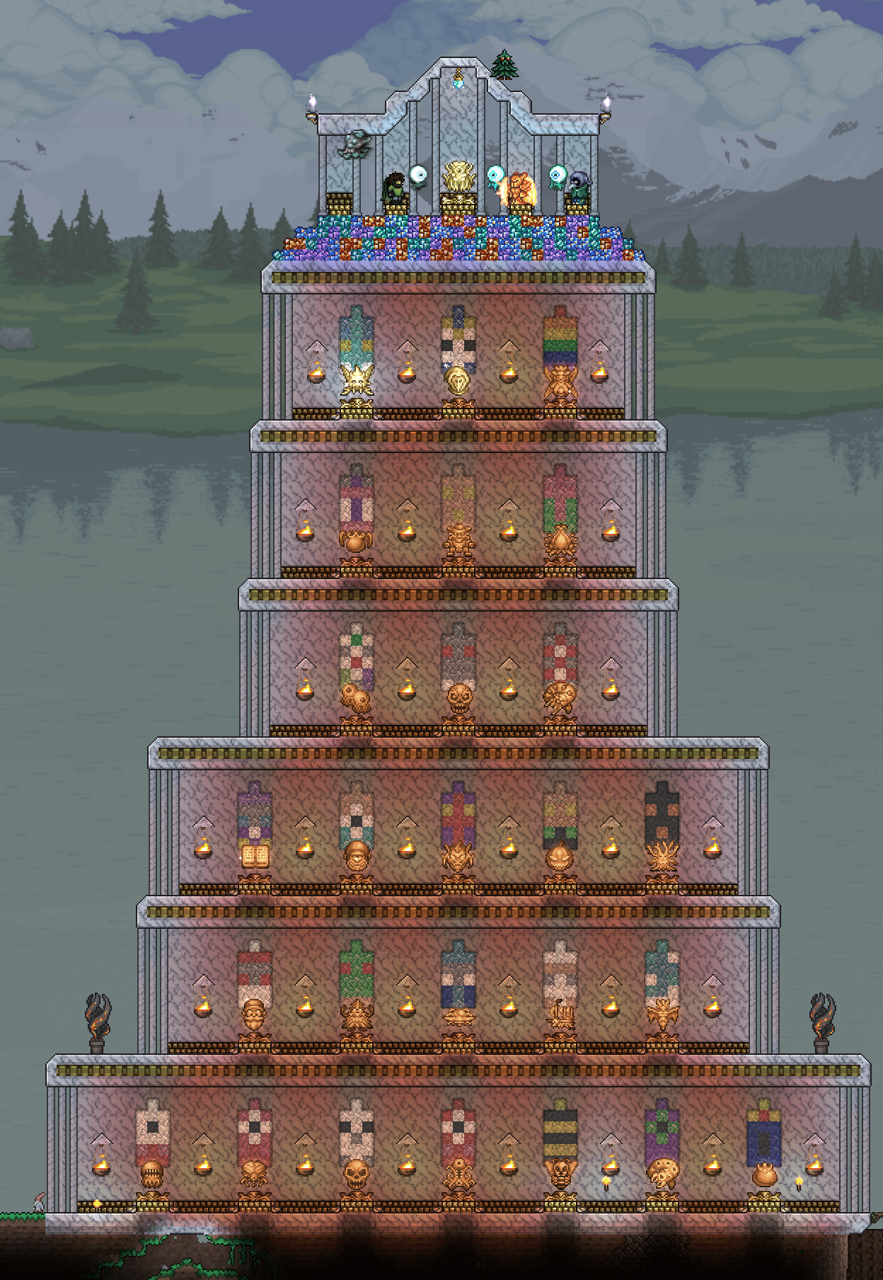 Just finished master mode trophy hall r/Terraria