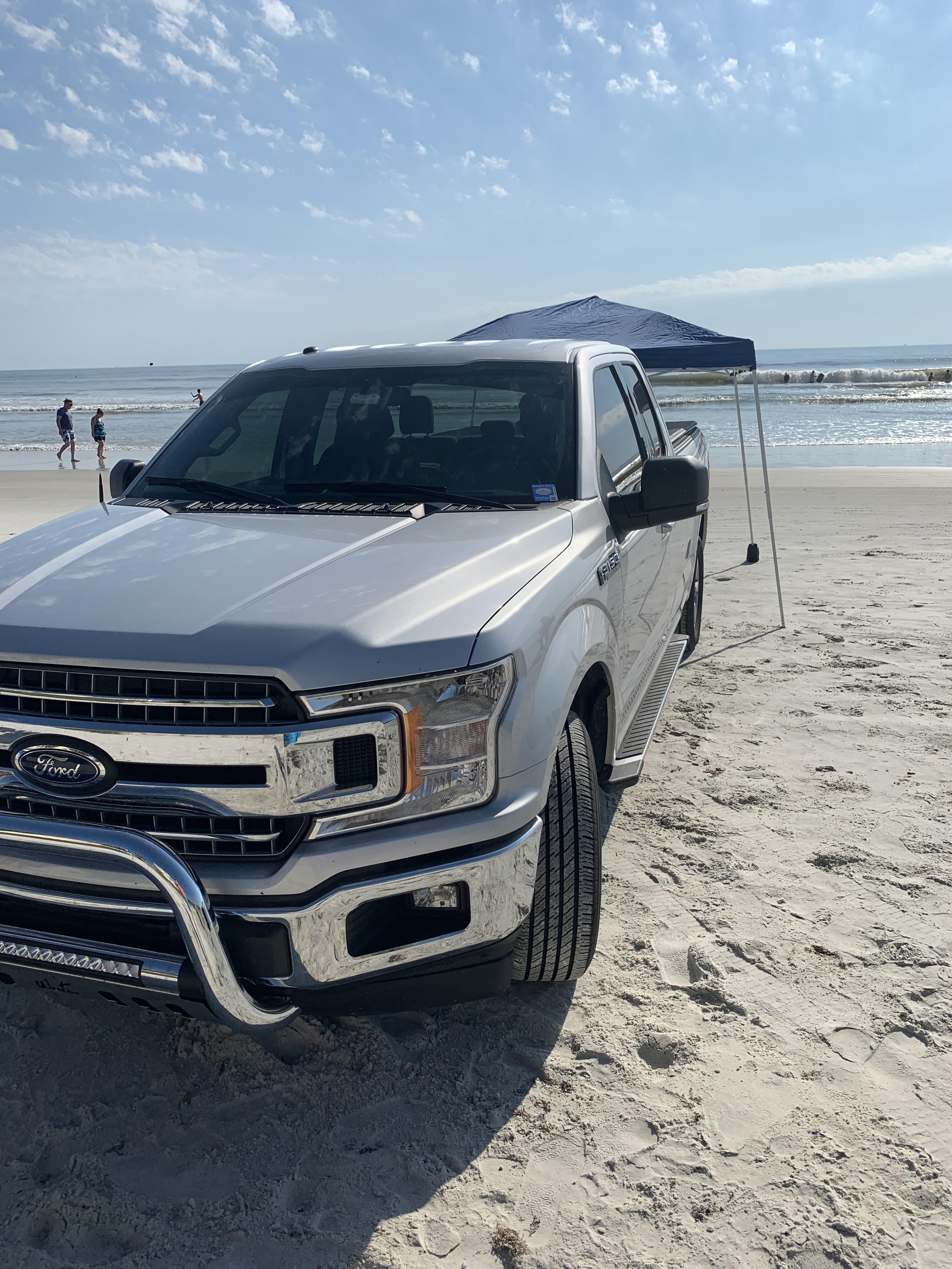 First time getting the truck to the beach f150