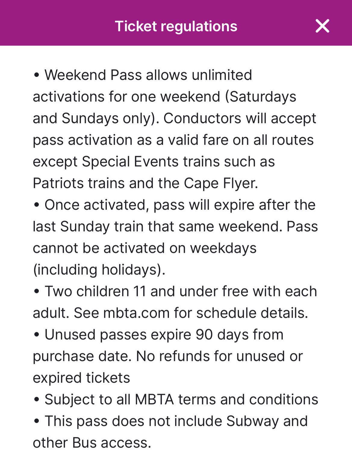 MBTA Weekend Pass r/boston(06)