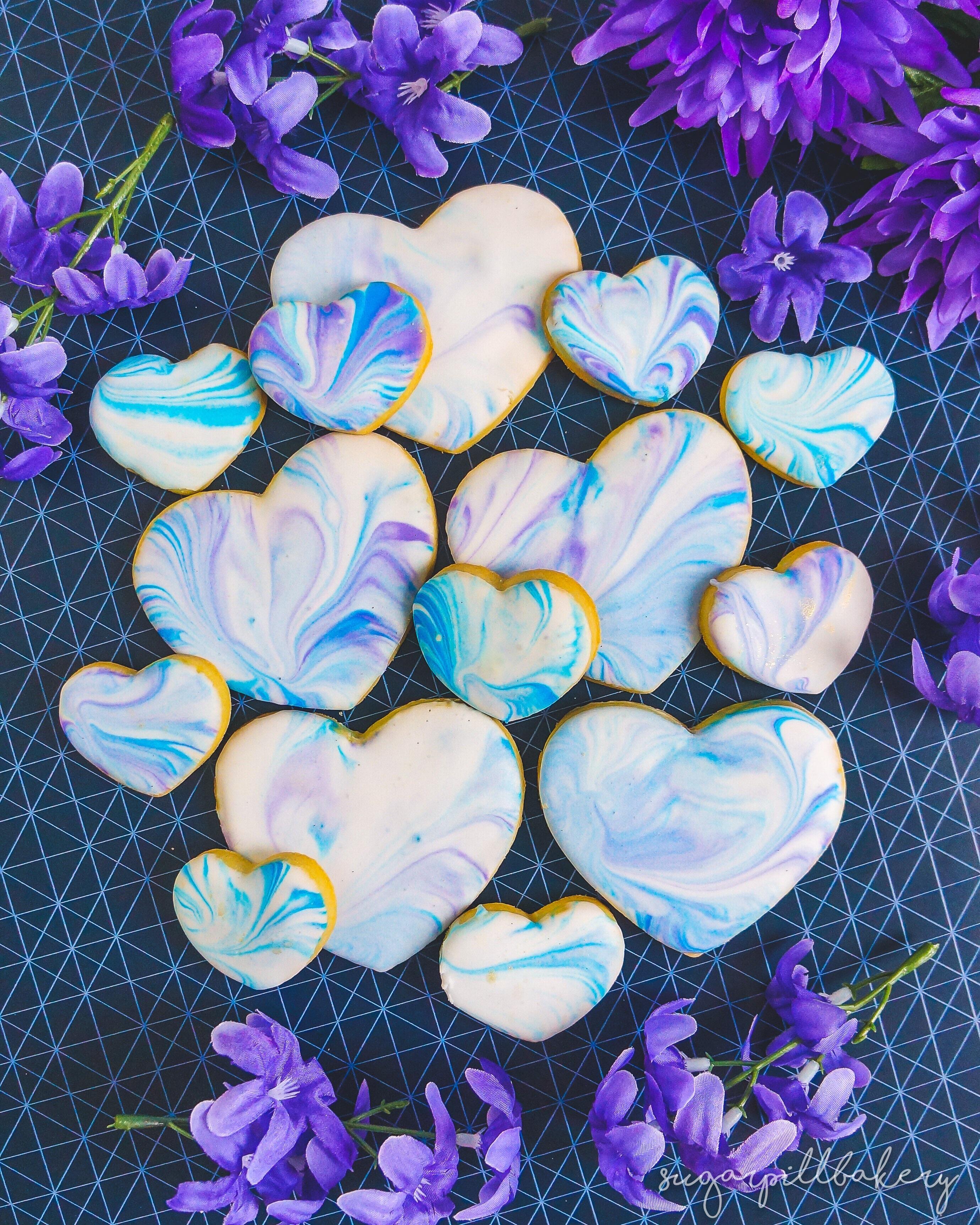 Marble sugar cookies...surprisingly easy to make! r/Baking