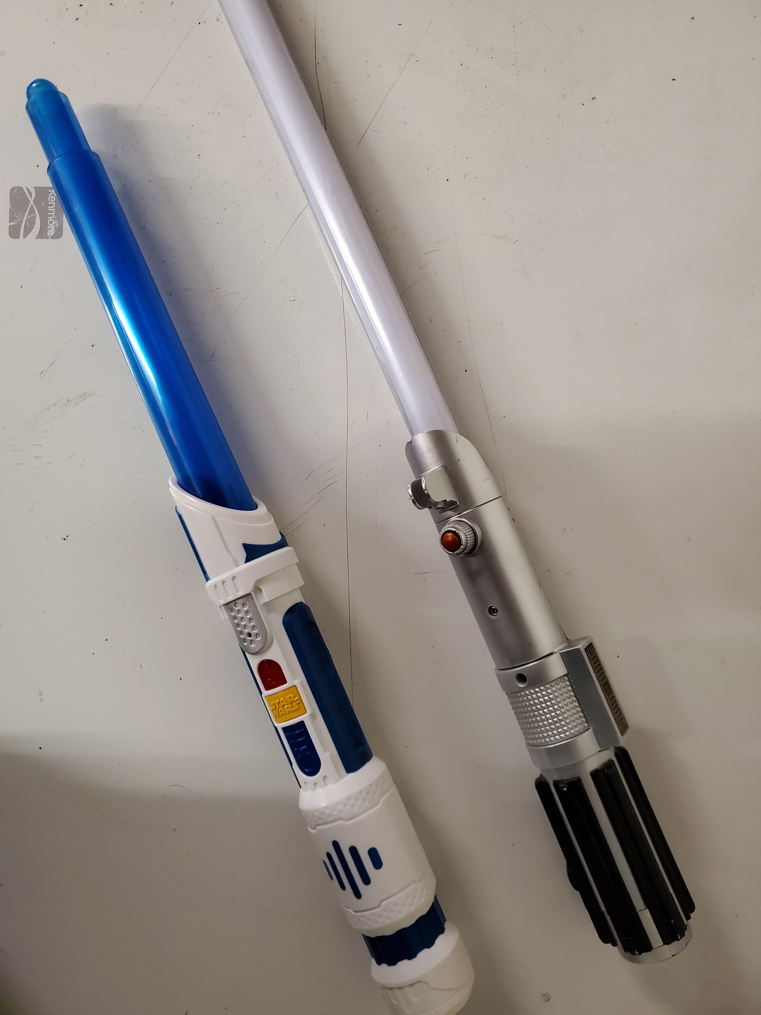 My sabers to hold me over till the real fun arrives lightsabers