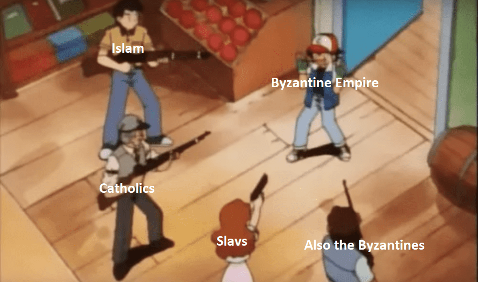 The Byzantines be like after defeating Persia HistoryMemes