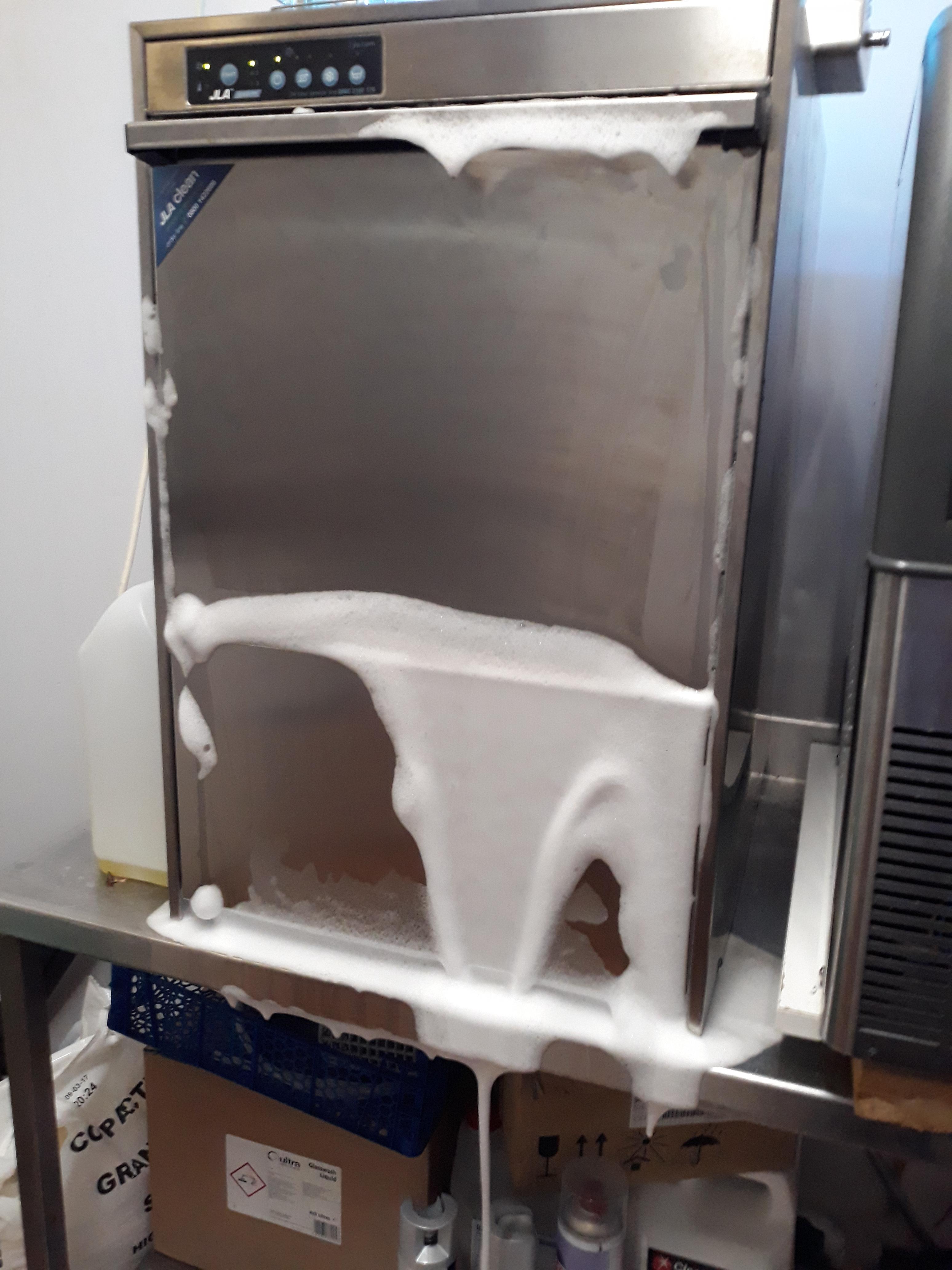 Someone thought it would be a good idea to put washing up liquid all