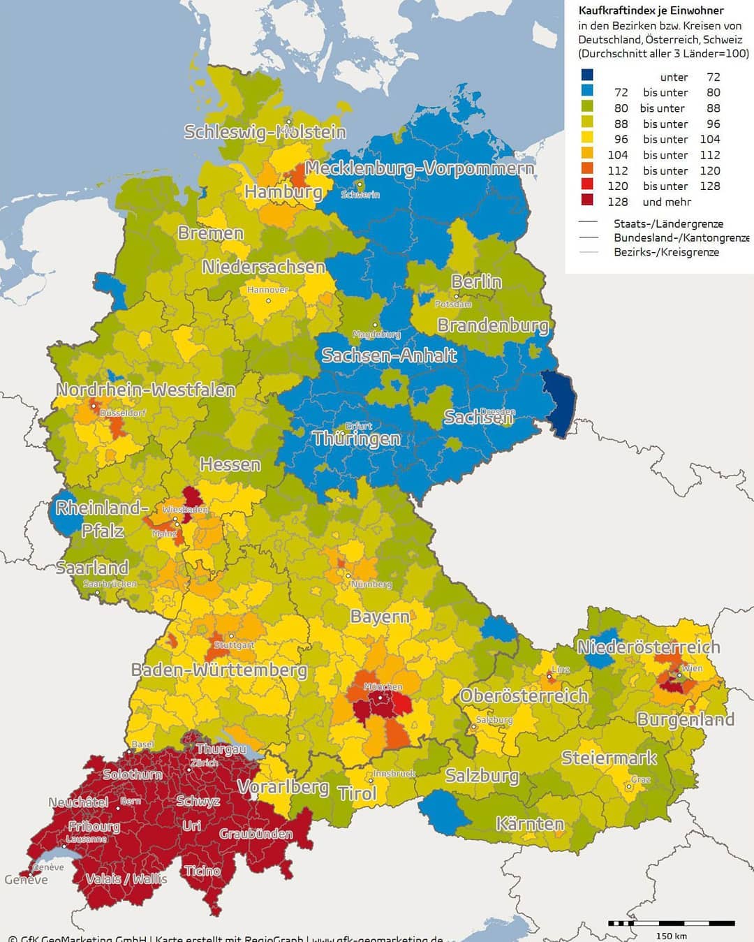 Purchasing power in German speaking countries r/europe