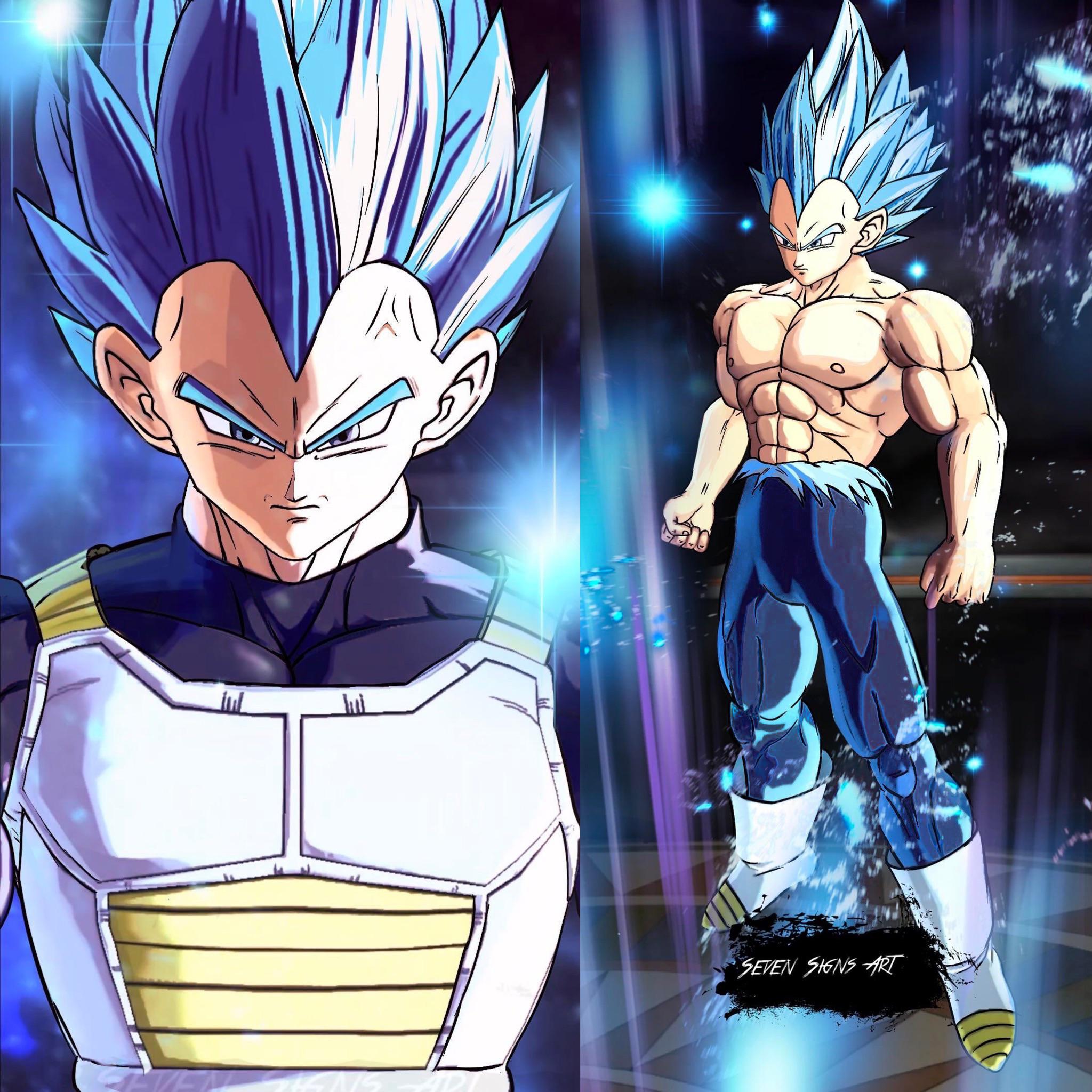 Here’s my revamped concept of Vegeta Royal Blue form. Hopefully he’s a