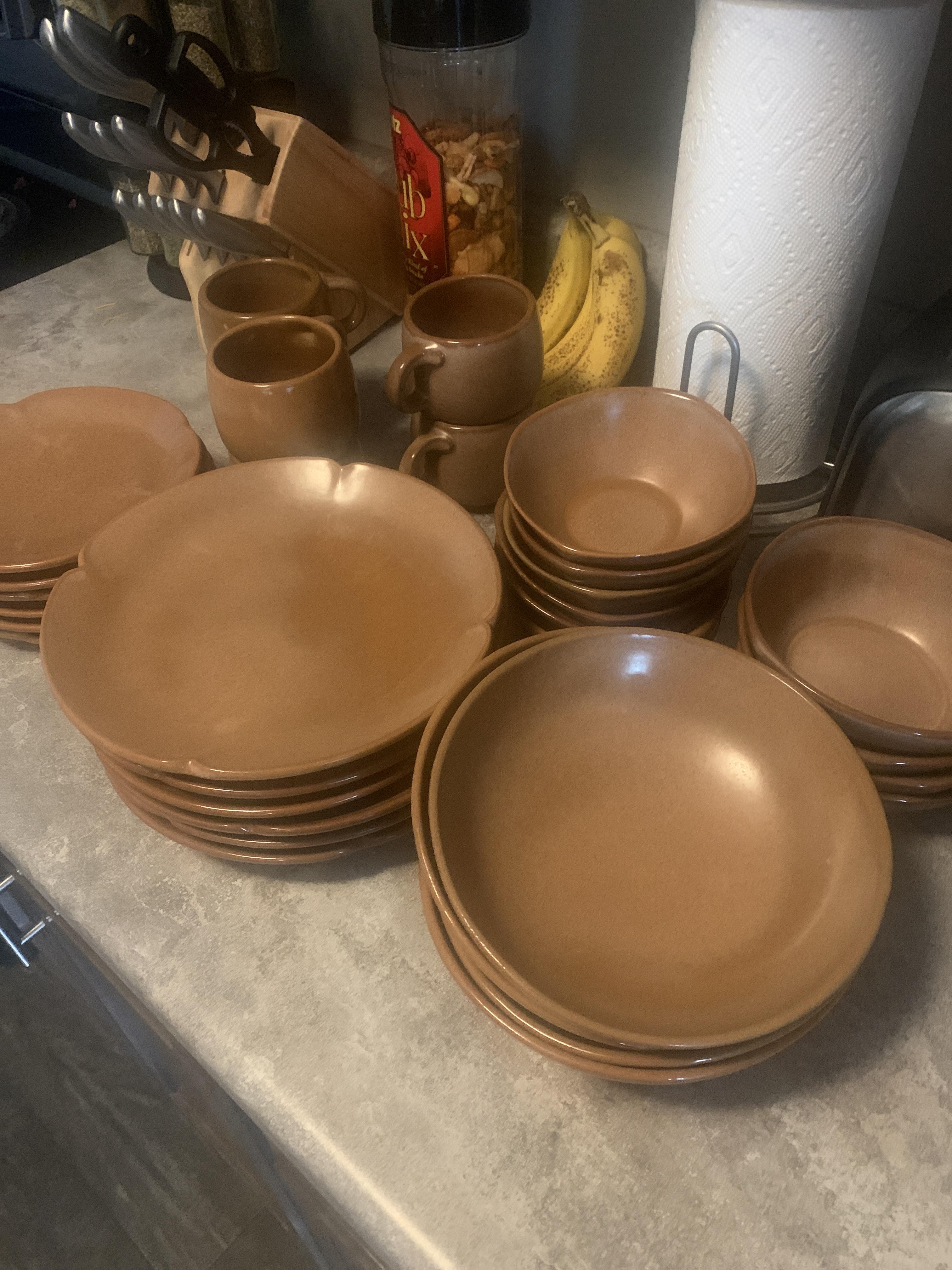 Frankoma Pottery. Does anybody know what year(s) these would be from