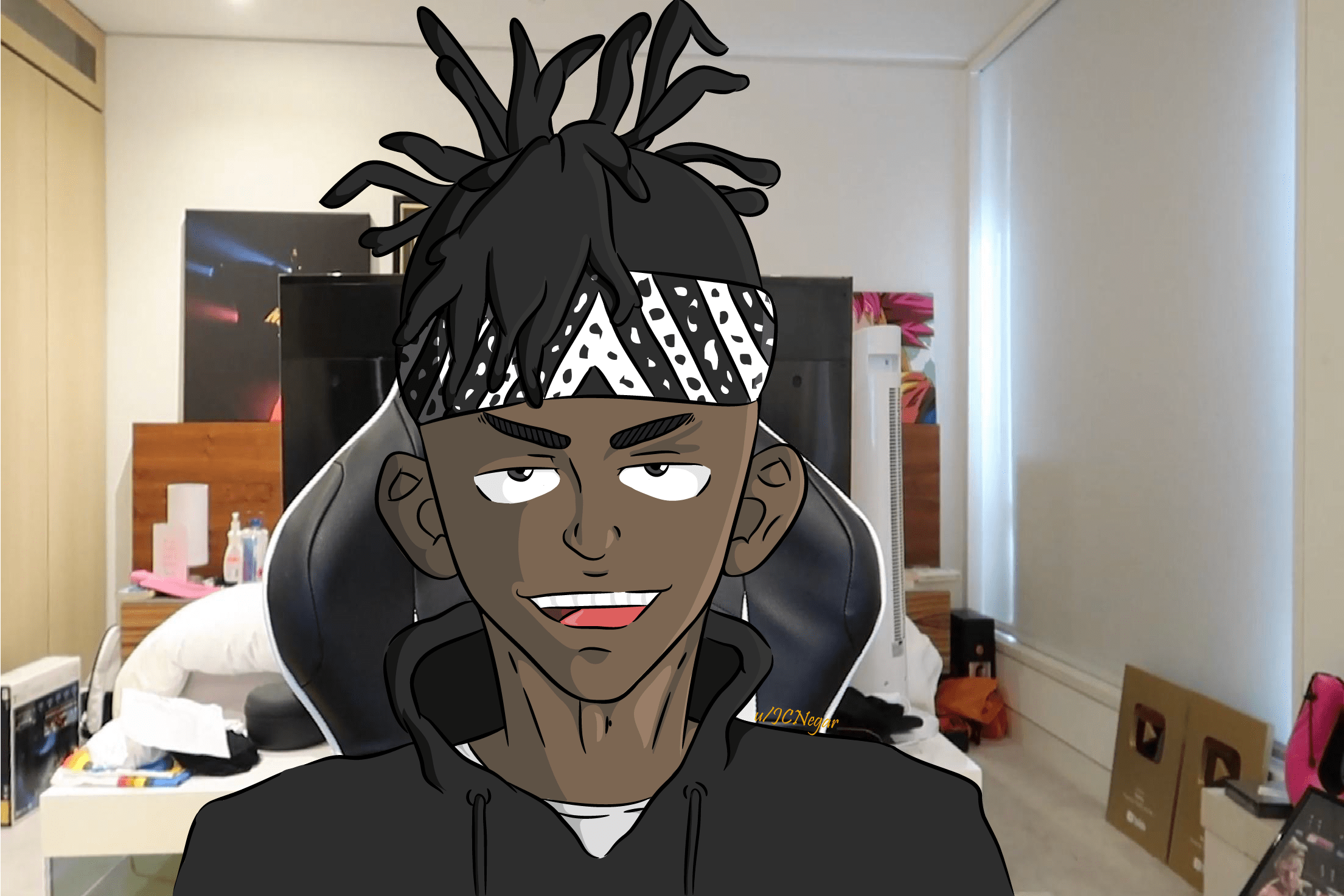 I drew KSI in anime style, took me about 2 hours. hope y'all like it