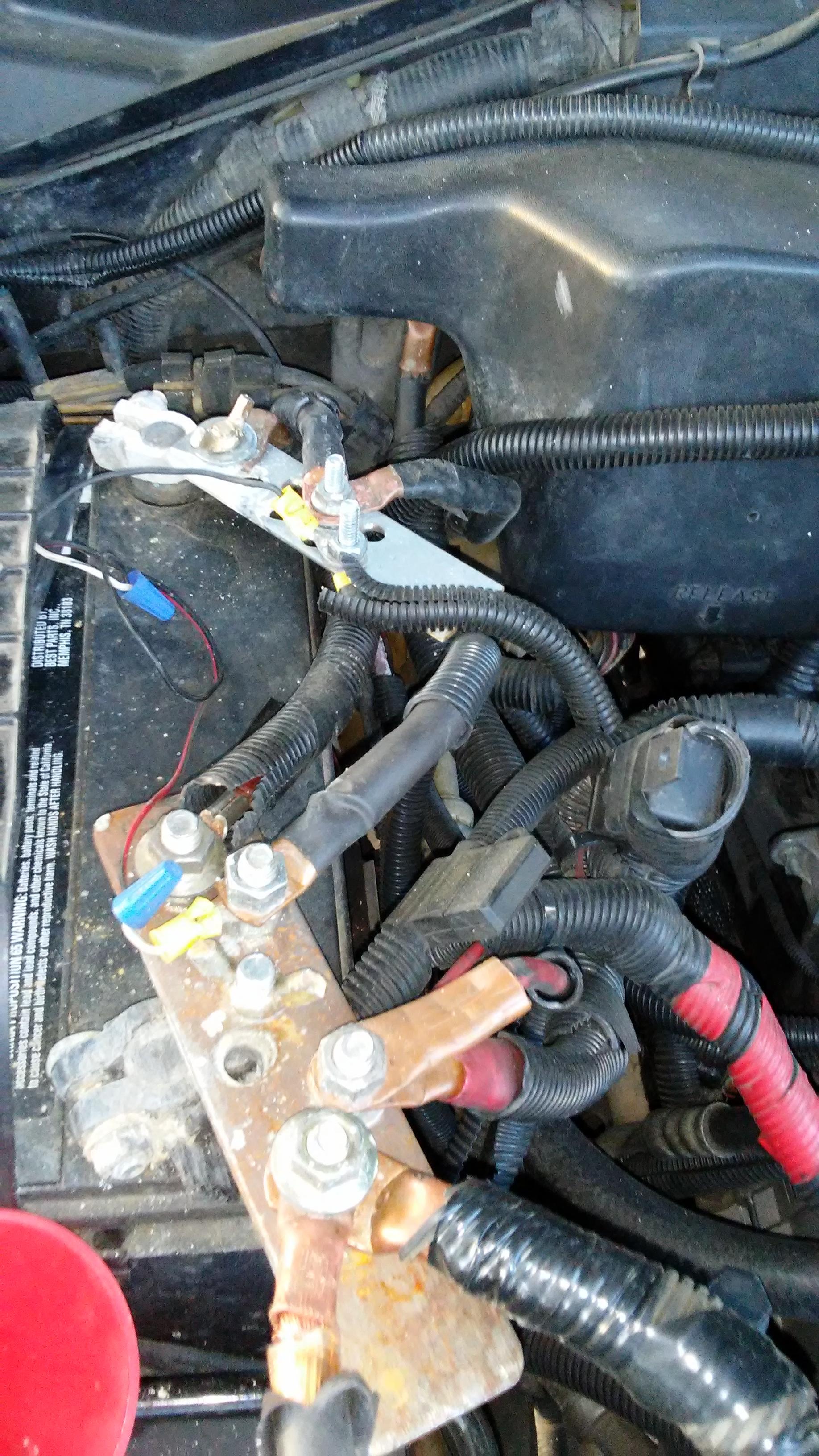 This guy's battery terminals