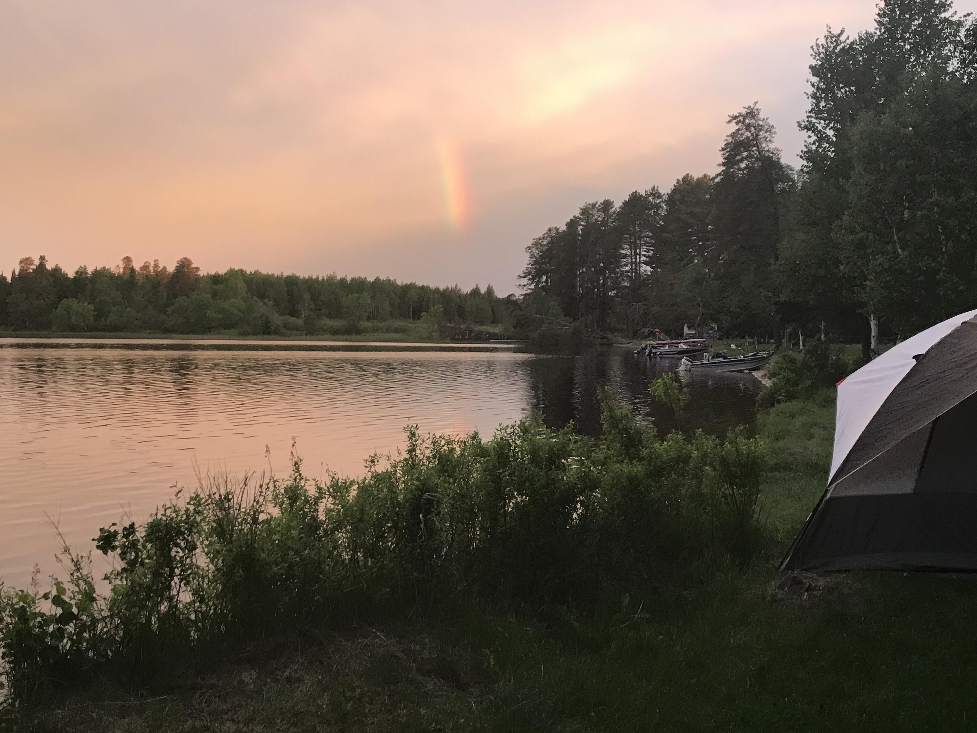 Waking up this morning at Bear Lake Campground near Nashwauk. r/minnesota