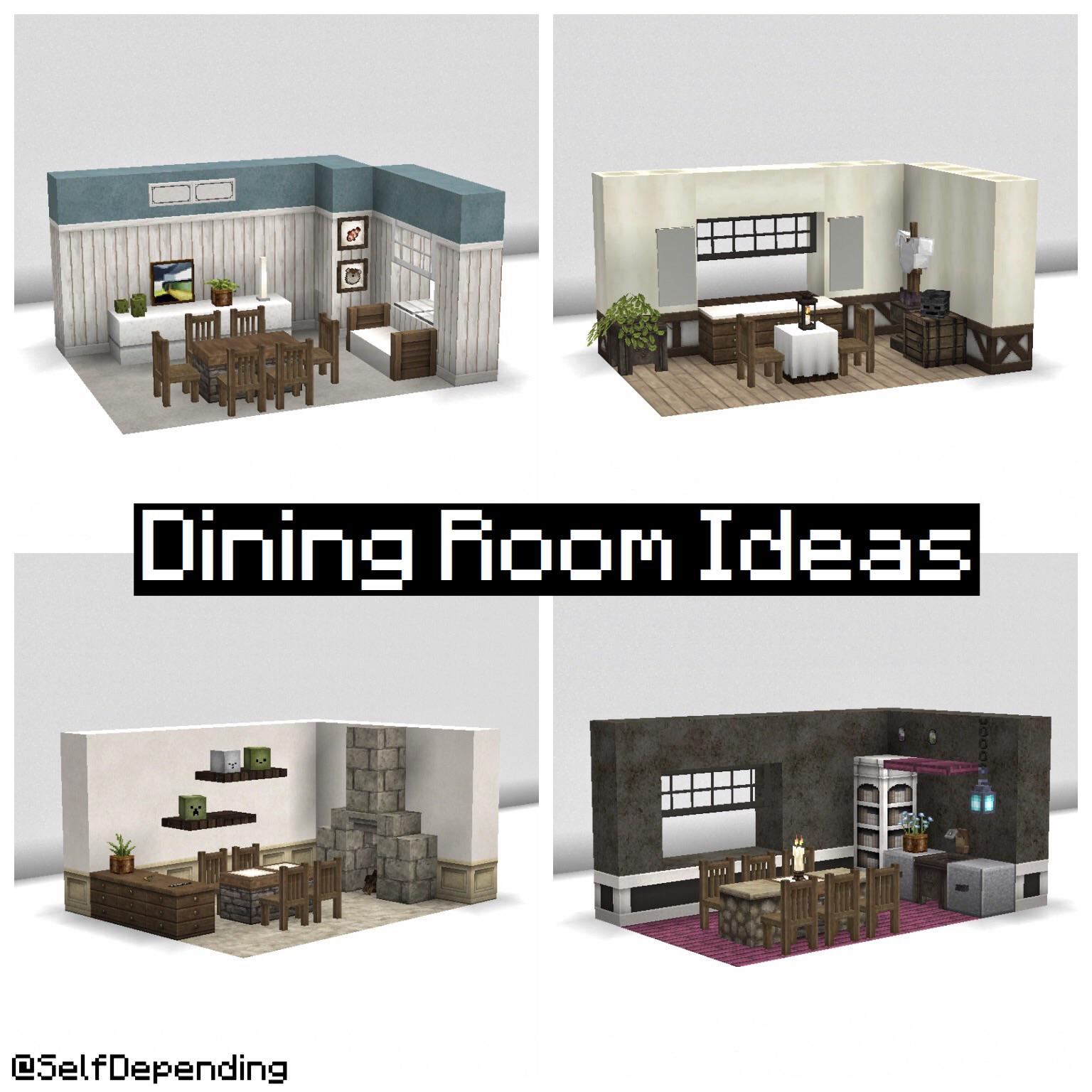 Dining room ideas by me! ) r/Minecraft