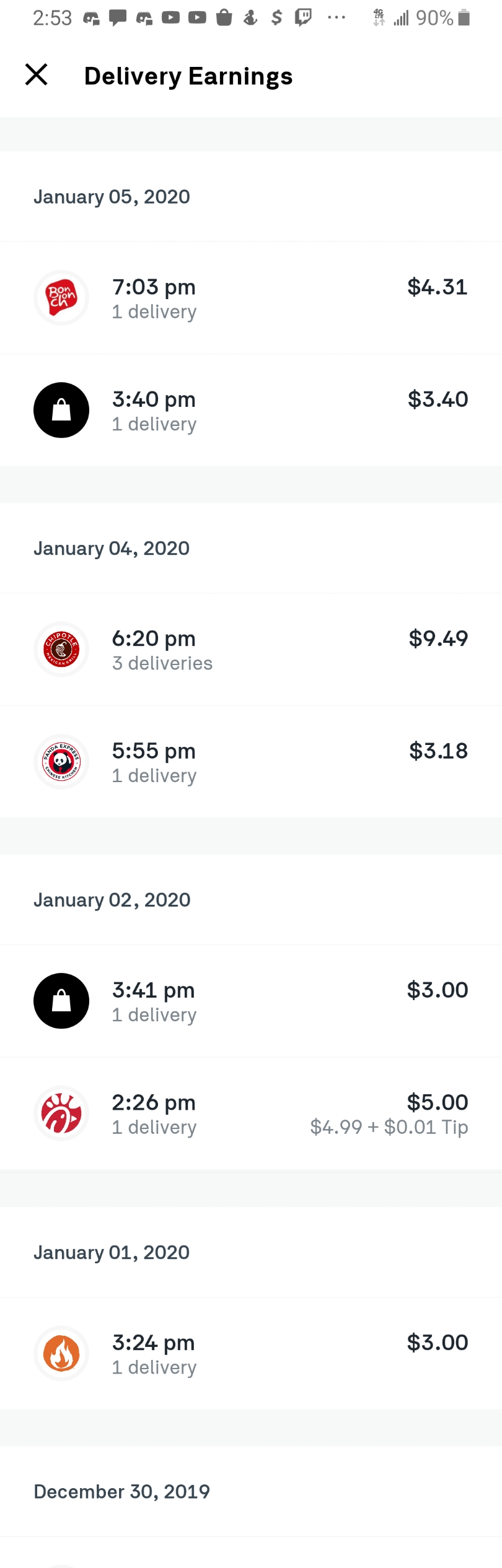 Update tips came in 🙄🙄🙄🙄🤨 r/postmates