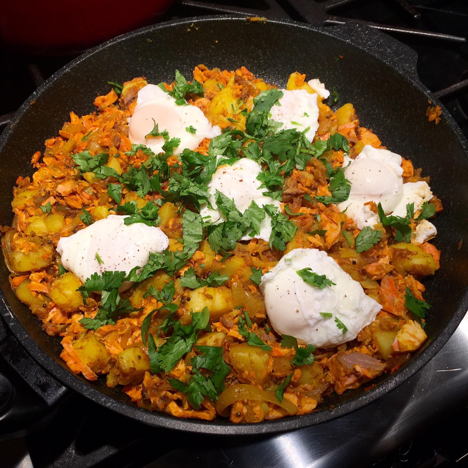 [Homemade] Indian Salmon Hash r/food