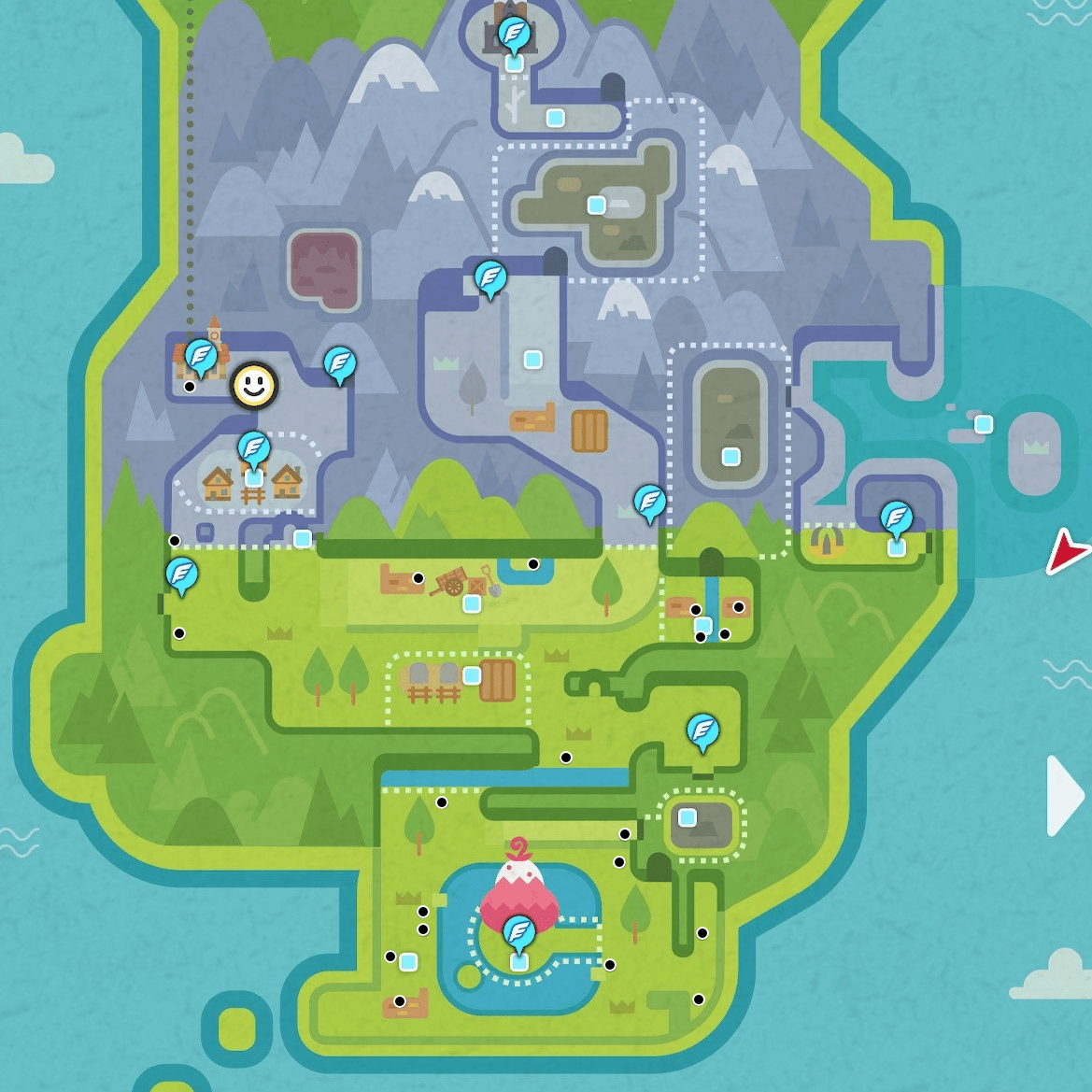 Map of Crown Tundra berry tree locations. I can't seem to find a good