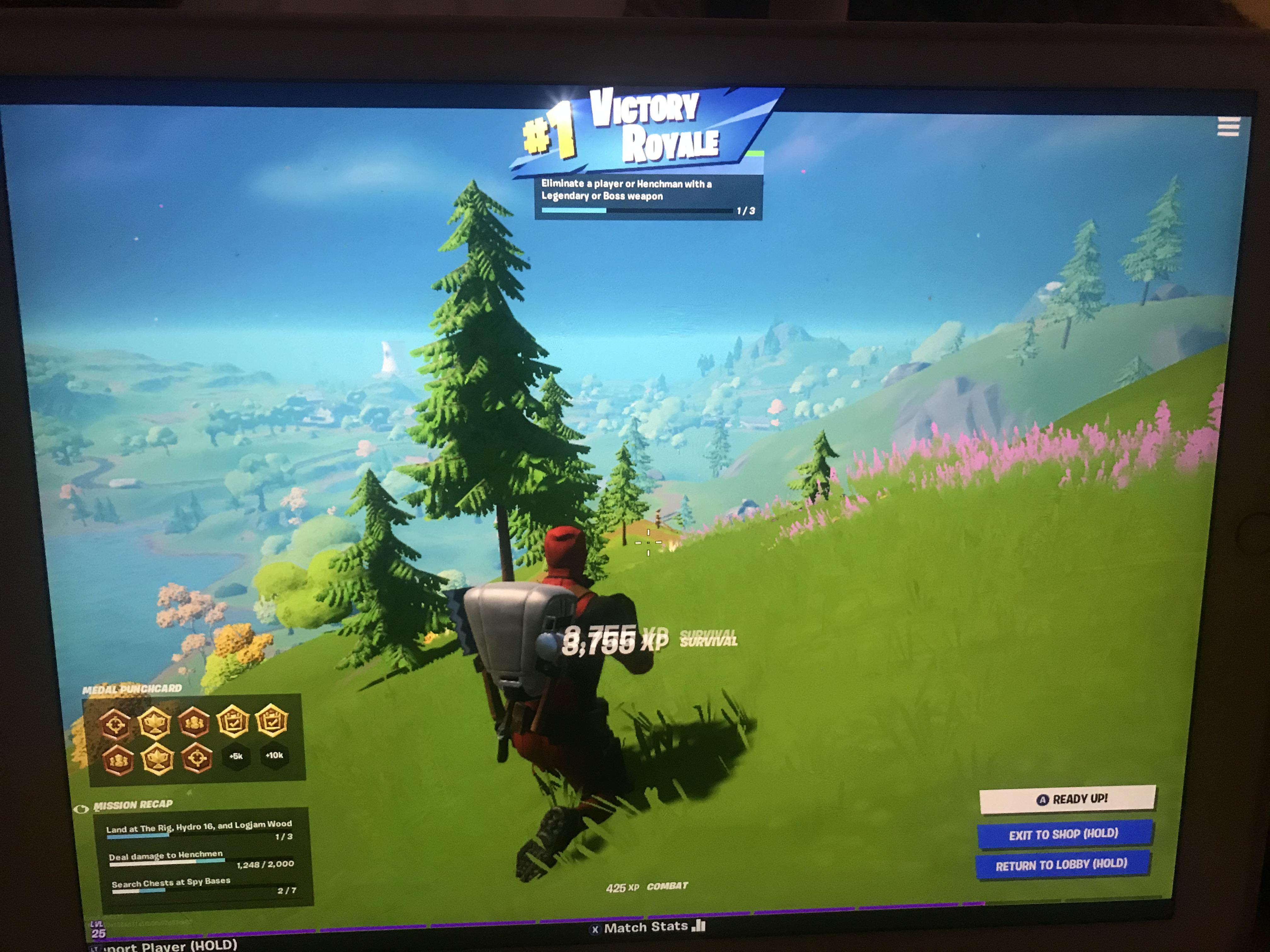 My son convinced me to download FN on iPad while I’m working in Kuwait so we can play together