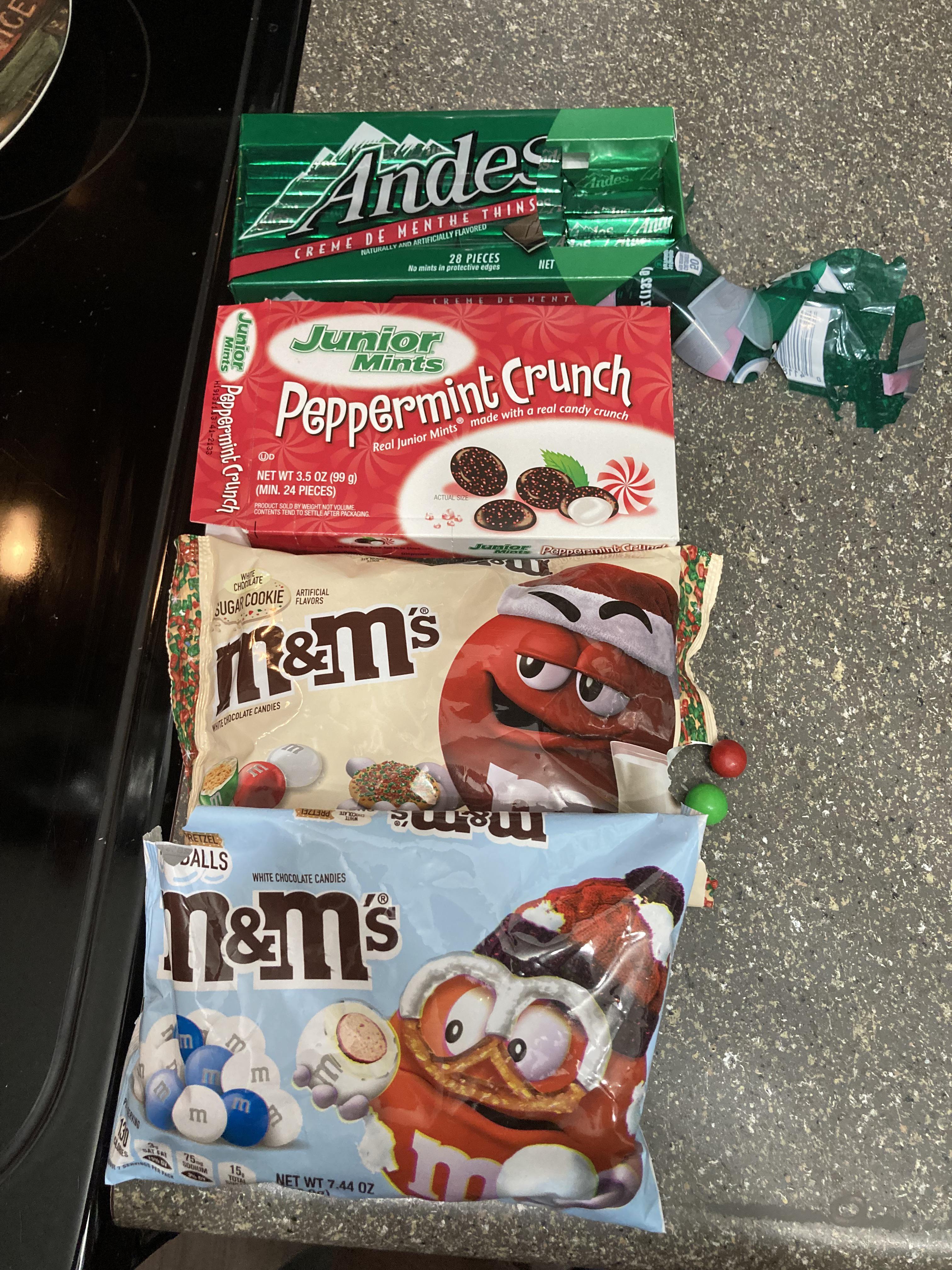 So much yumminess here. The sugar cookie M&M’s are my favorite but all