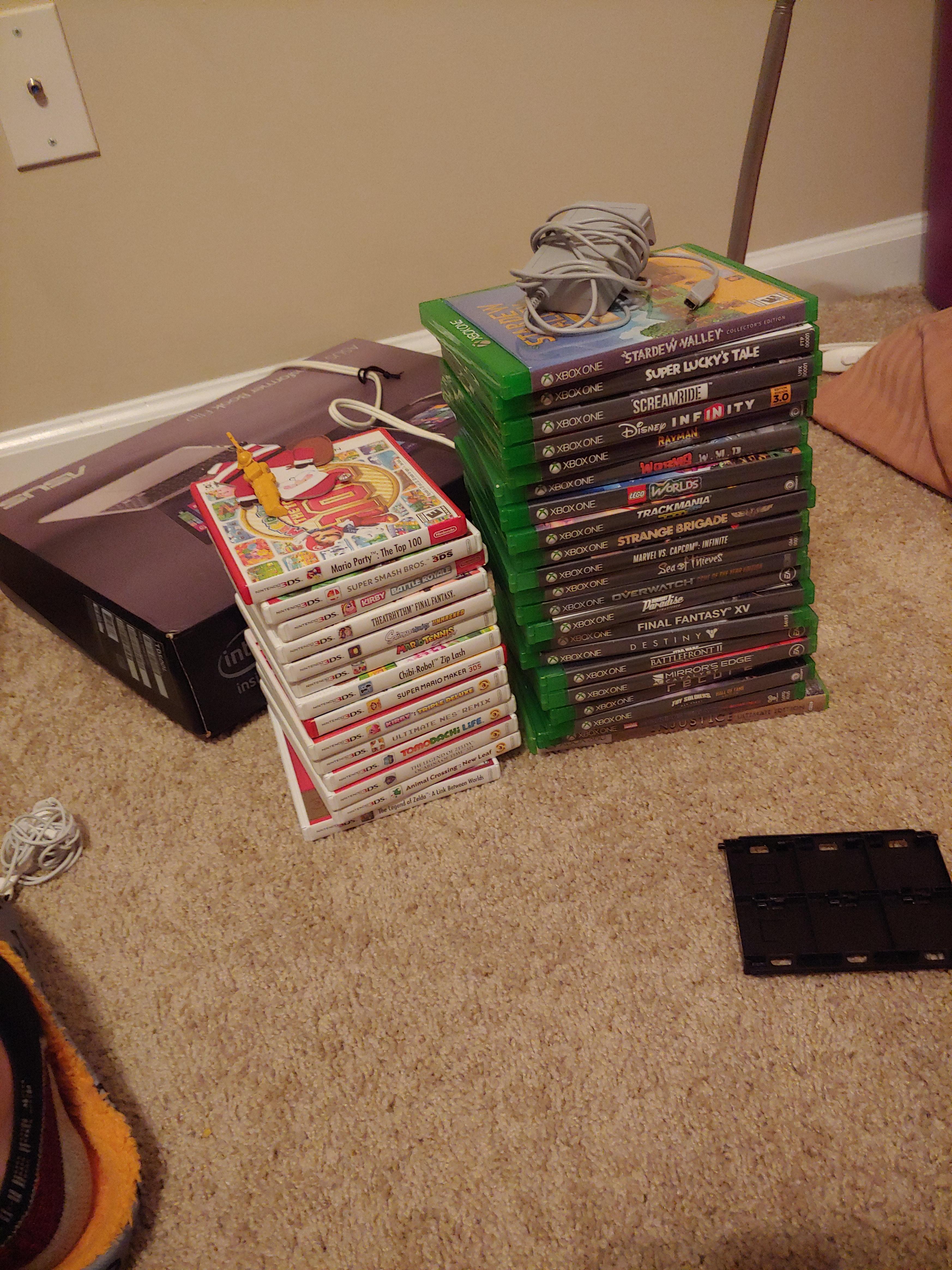 Xbox and 3ds collection so far, I have more 3ds games than that, it's