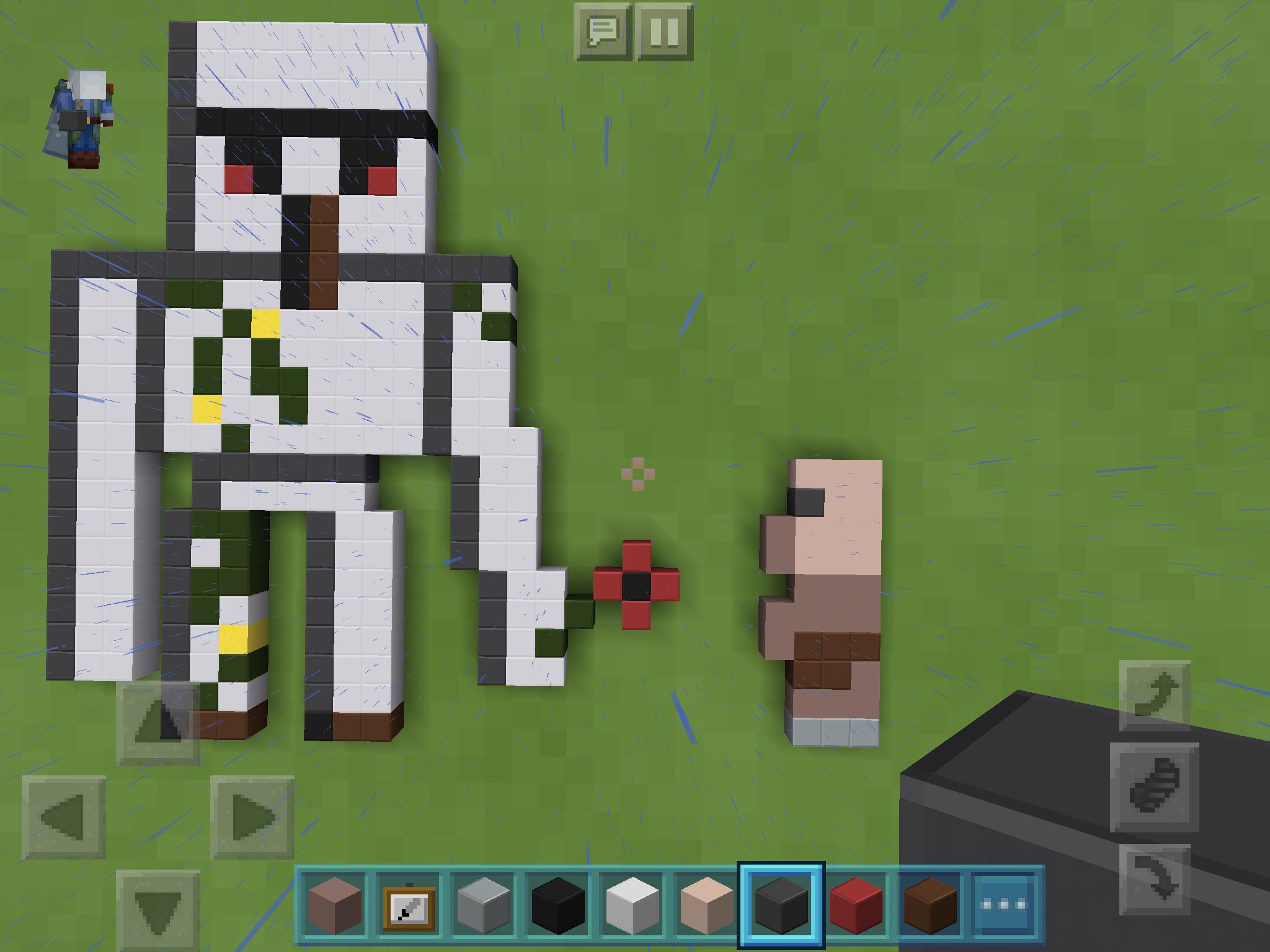 A golem giving a flower to a baby villager r/Minecraft