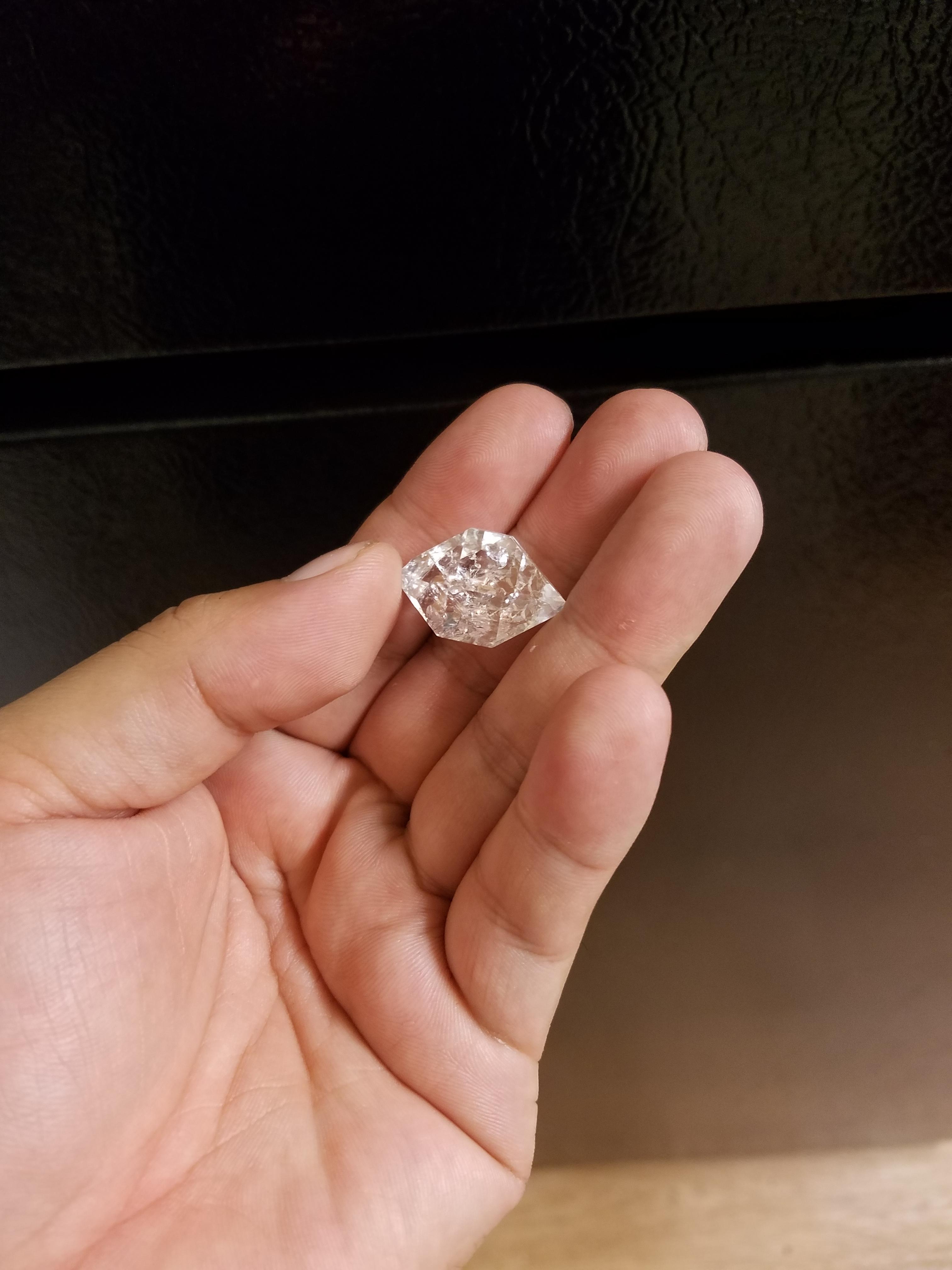 Gem clarity Payson Diamond, double terminated quartz. r/rockhounds