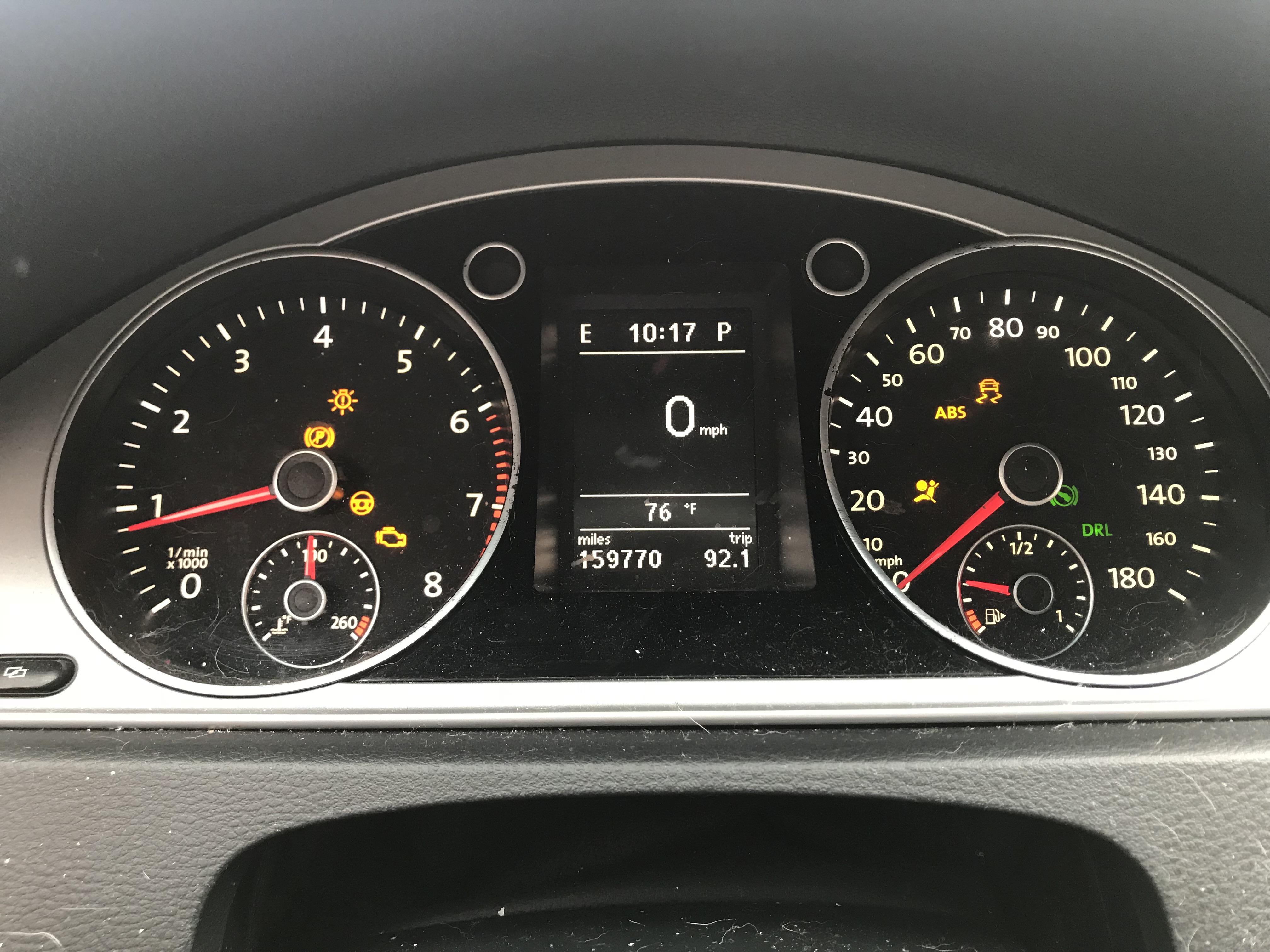 Hi everyone, I drive a 2012 CC.. Has anyone ever encountered this many