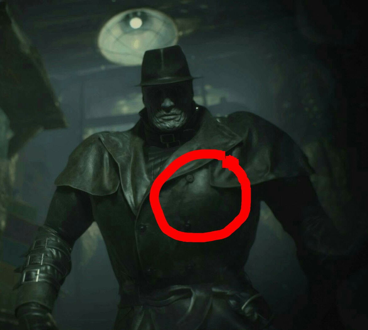 [RESIDENT EVIL 2 (2019)] Mr. X's heart is visible under his trenchcoat r/GamingDetails