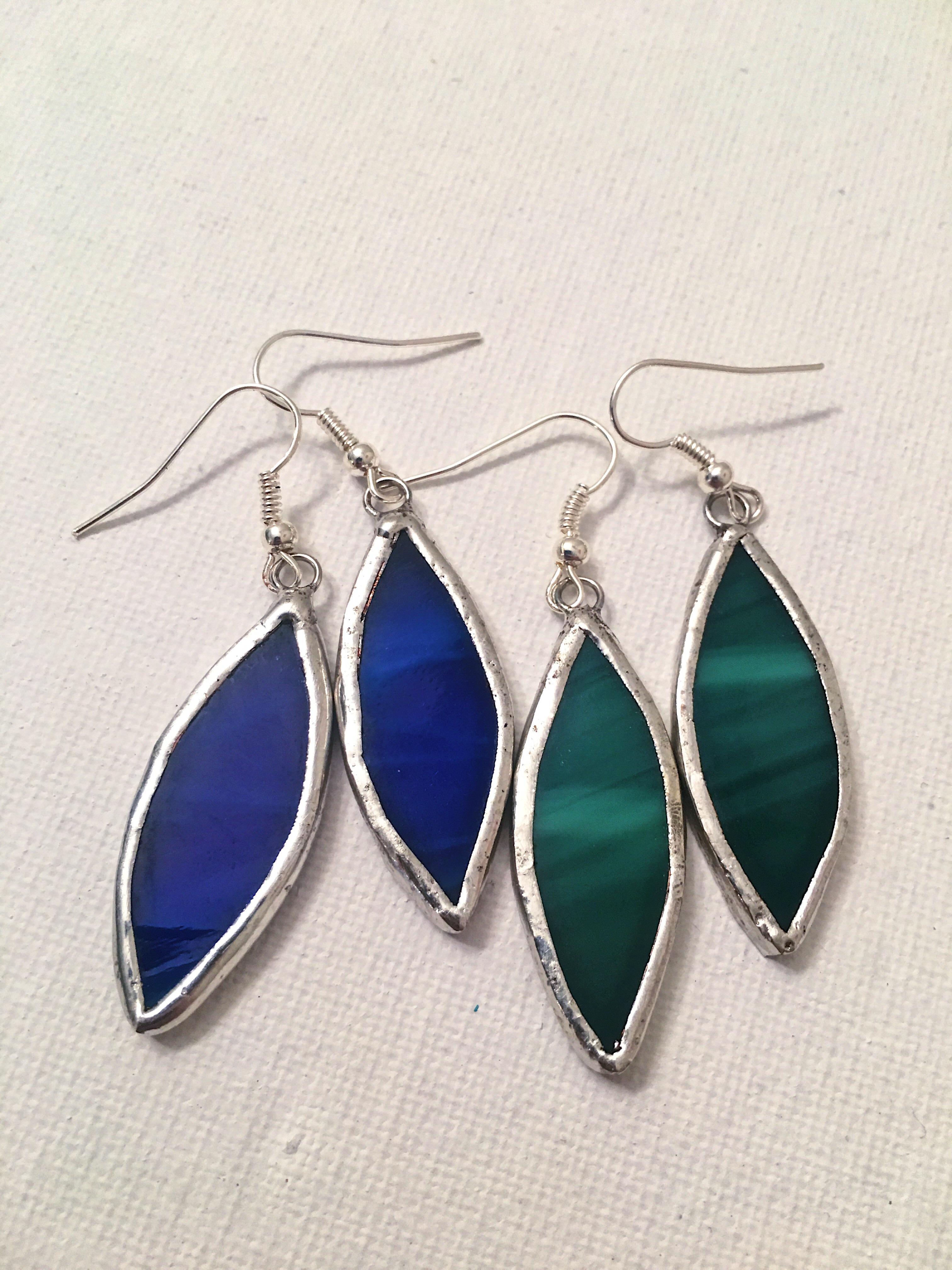 Spent my Memorial Day in the studio and these stained glass earrings are a few of the results