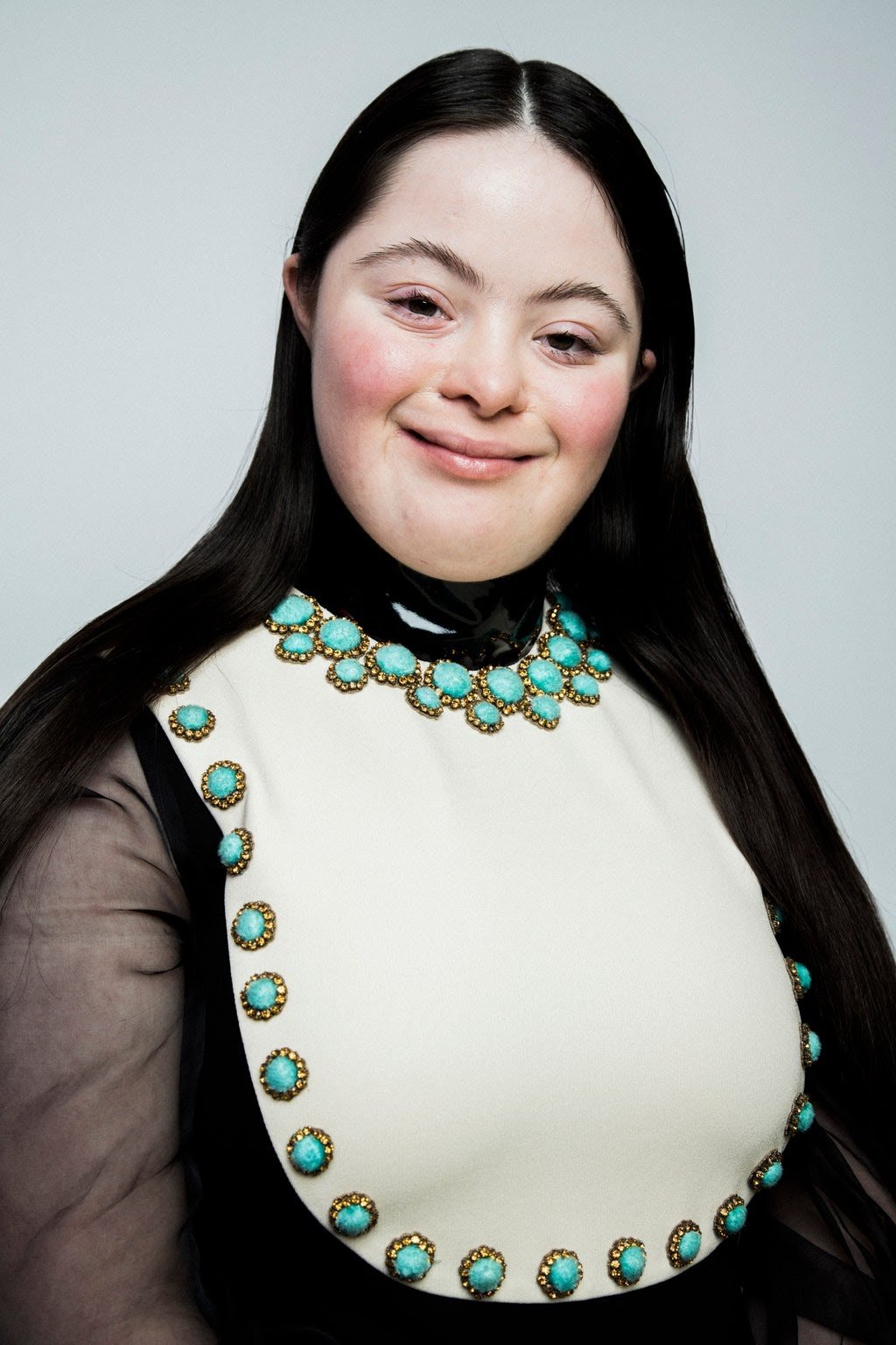 This is Ellie Goldberg. She's the first model with Down Syndrome to