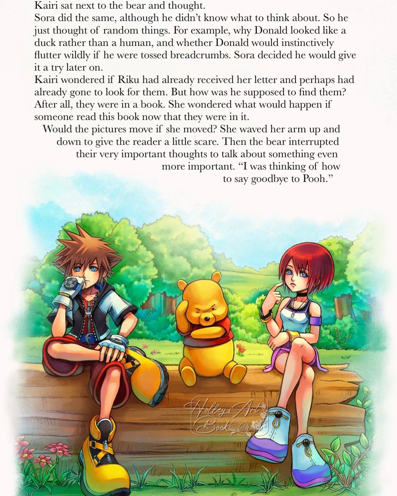 How the Hundred Acre Wood in Kingdom Hearts 1 would have went if Kairi