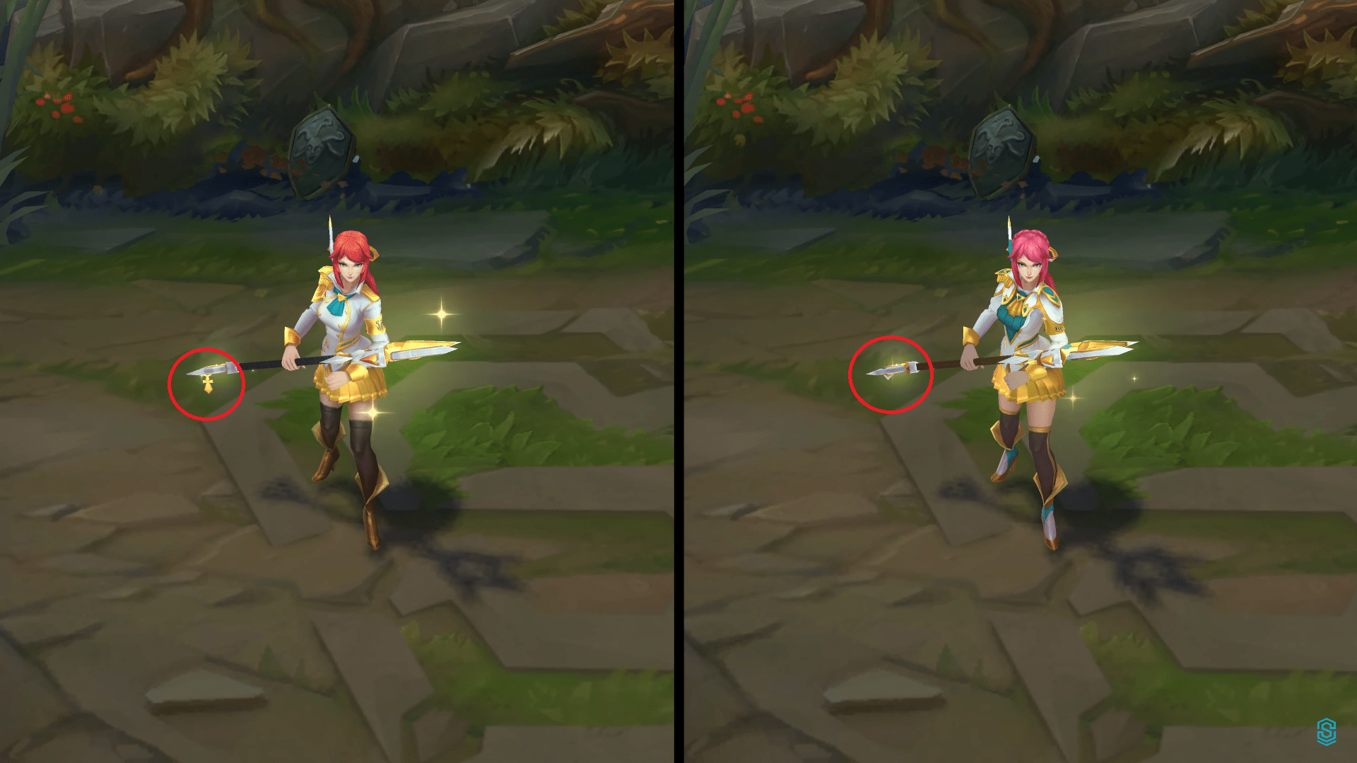 So Lux's prestige edition of her prestige edition BA skin no longer has